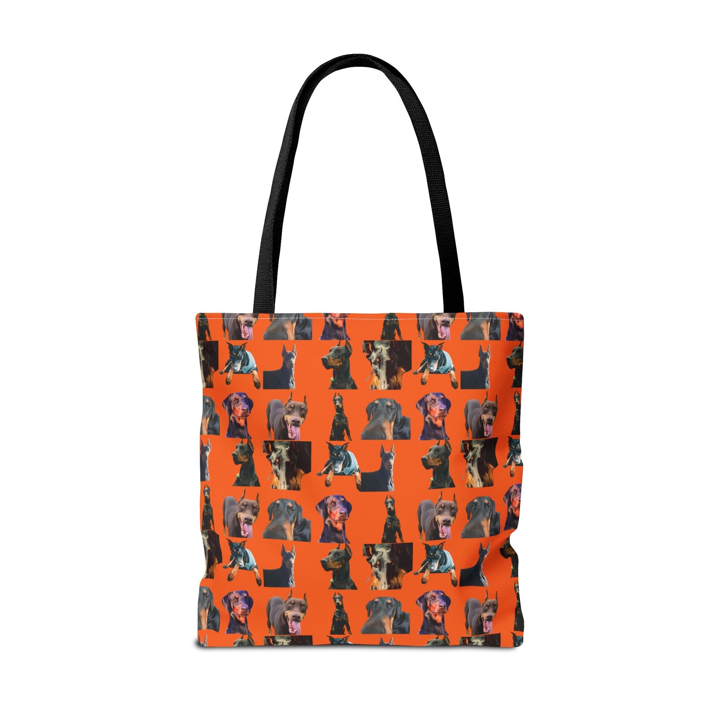 Edition 3 Doberman Model Pattern Orange Tote Bag