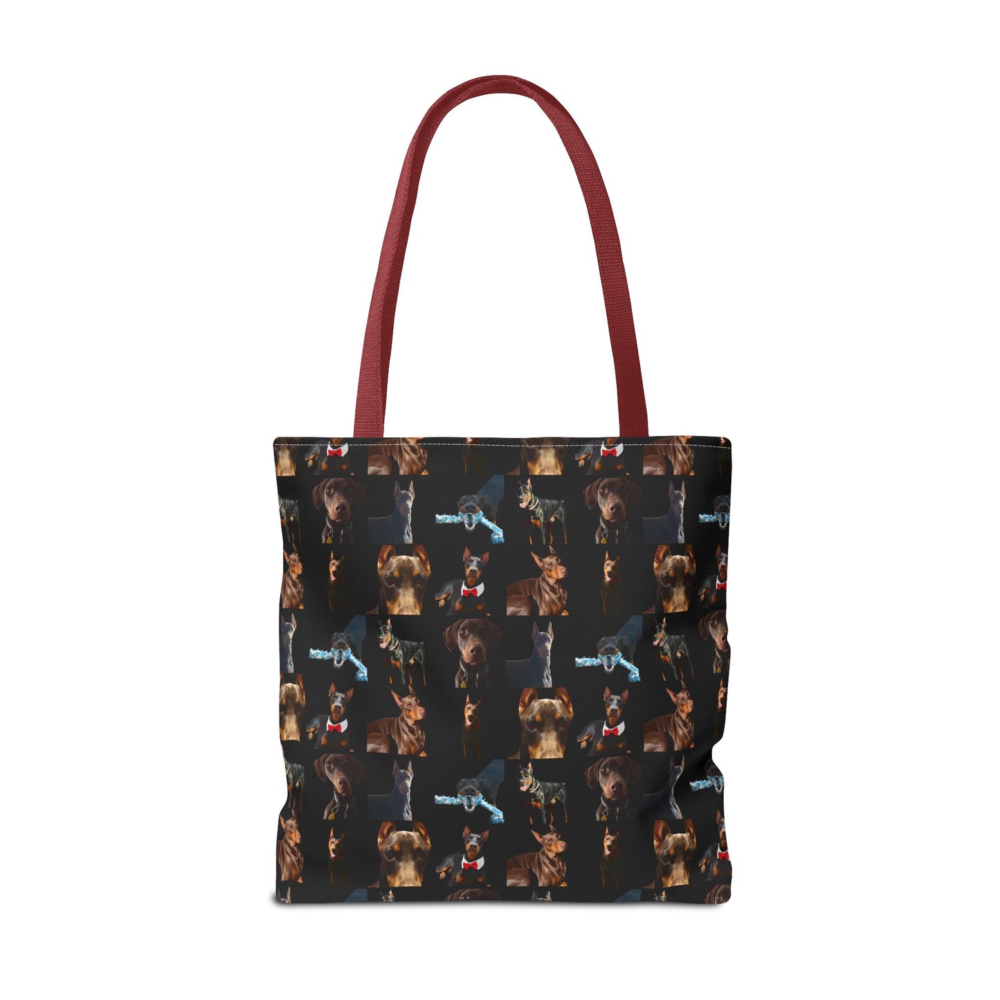 Edition 1 Doberman Model Pattern Black Tote Bag