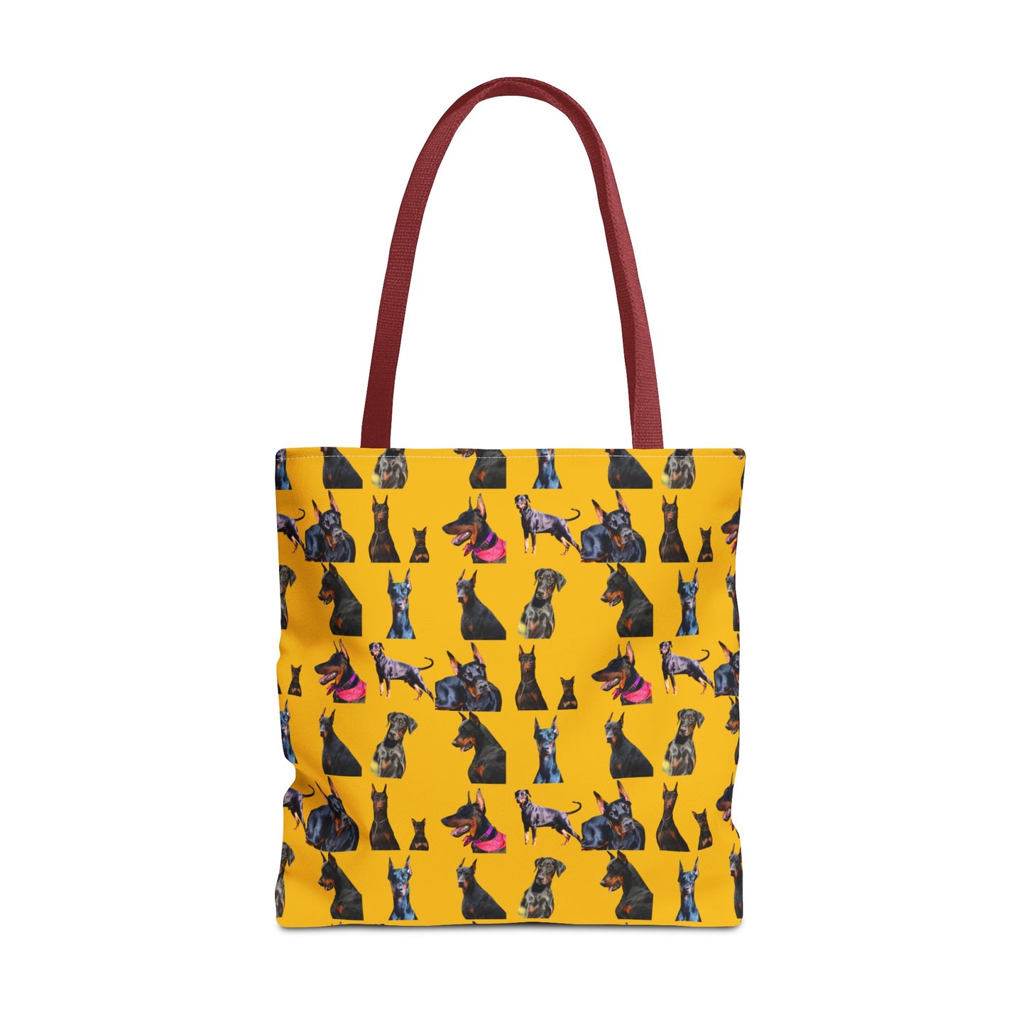 Edition 7 Doberman Model Pattern Yellow Tote Bag