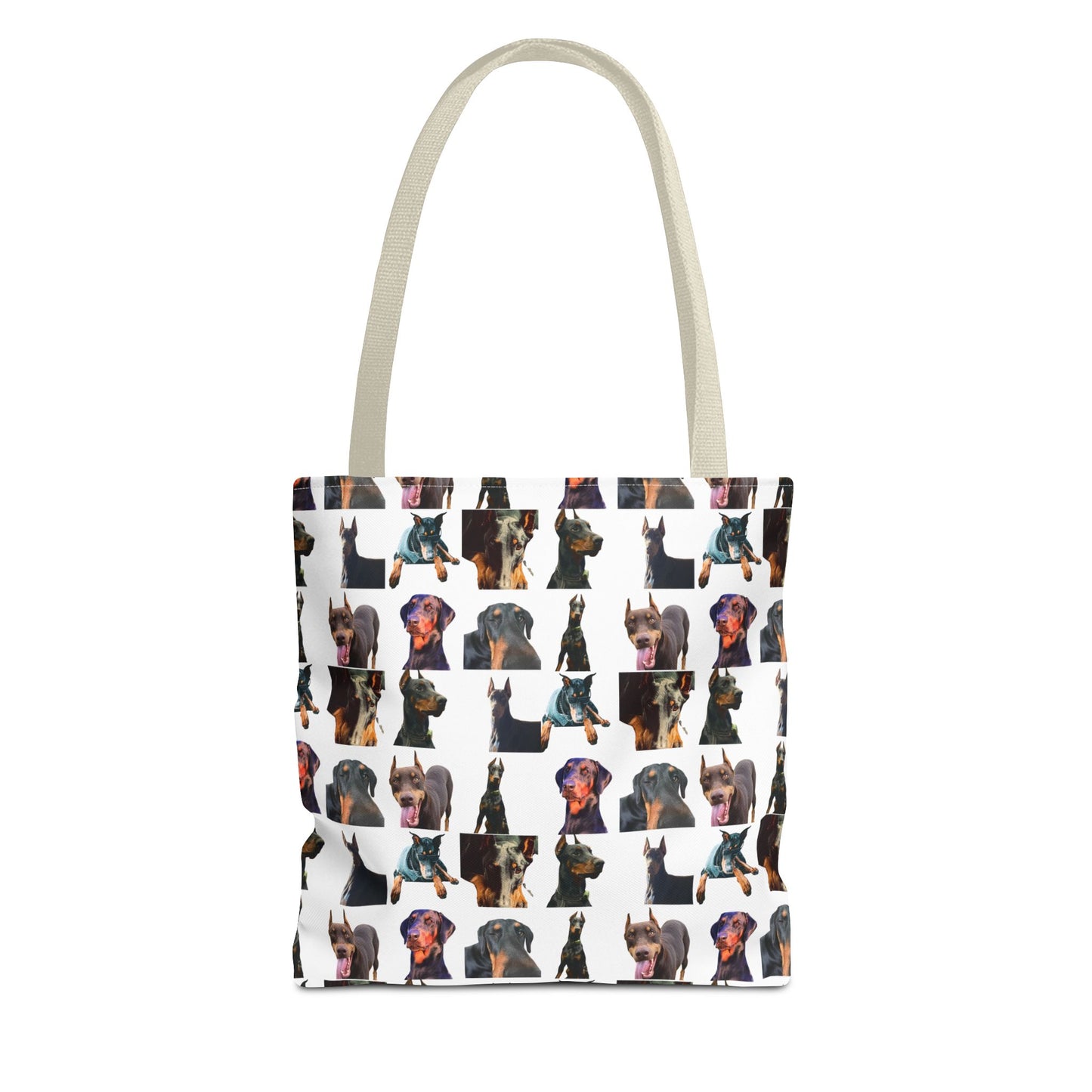 Edition 3 Doberman Model Pattern White Tote Bag