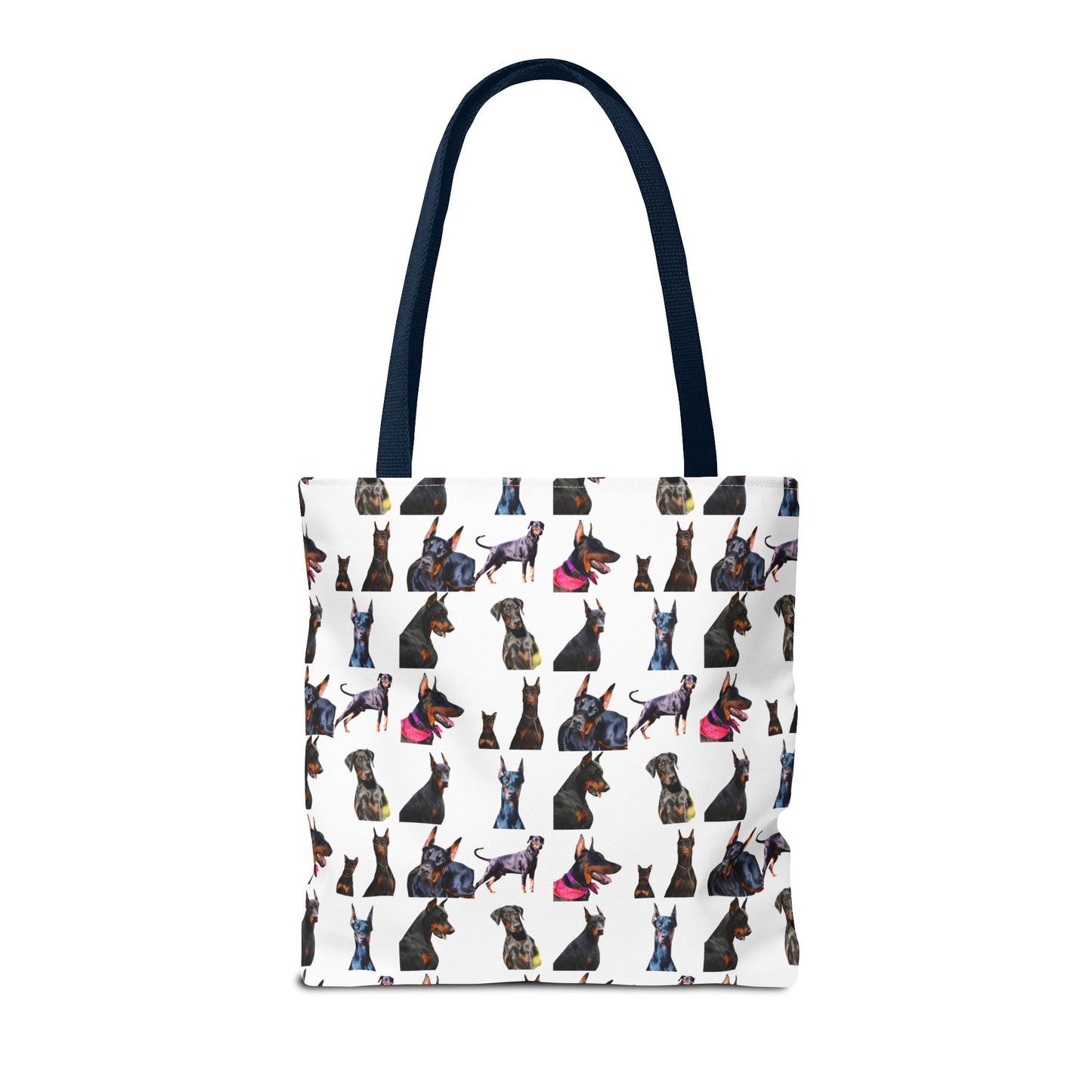 Edition 7 Doberman Model Pattern White Tote Bag
