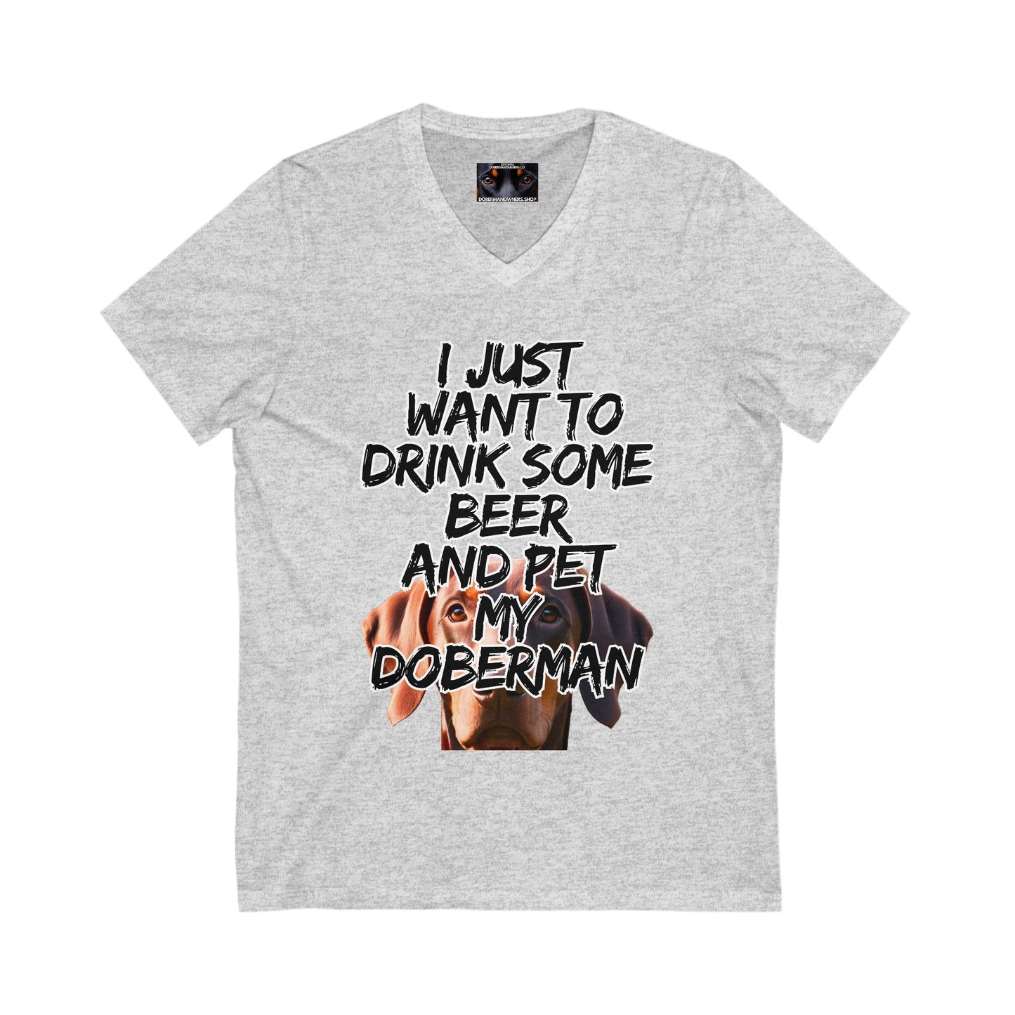 Just 5 Unisex Jersey Short Sleeve V-Neck Tee