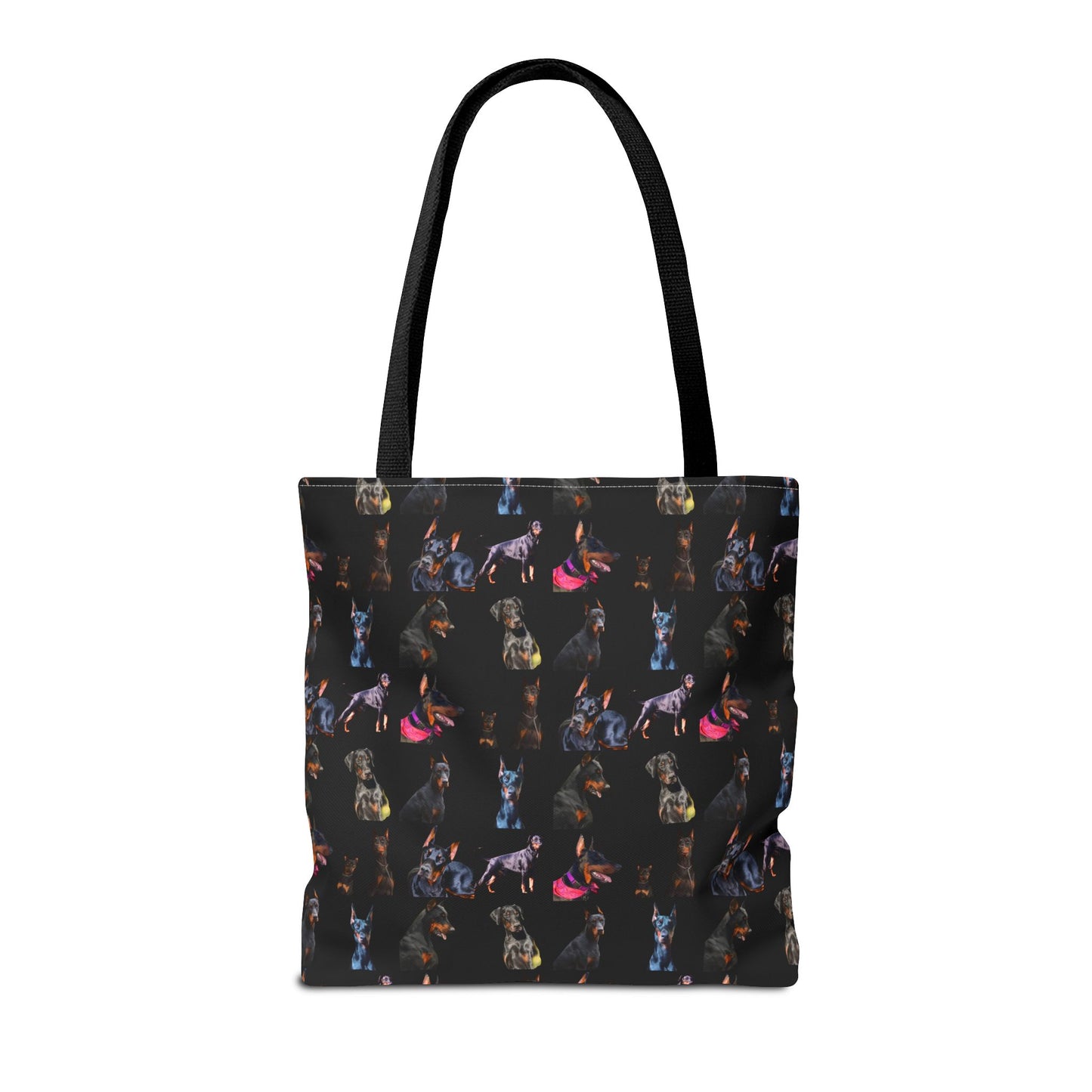 Edition 7 Doberman Model Pattern Black Tote Bag