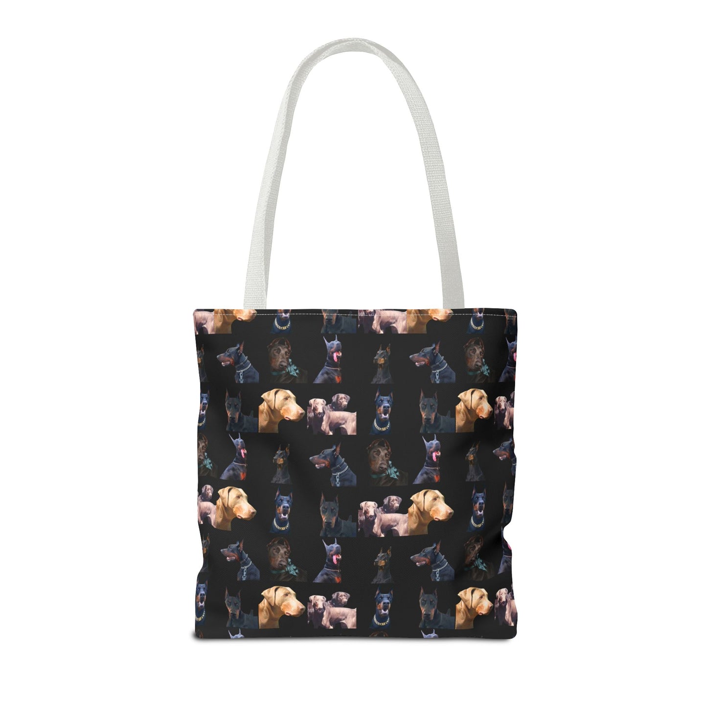 Edition 8 Doberman Model Pattern Black Tote Bag