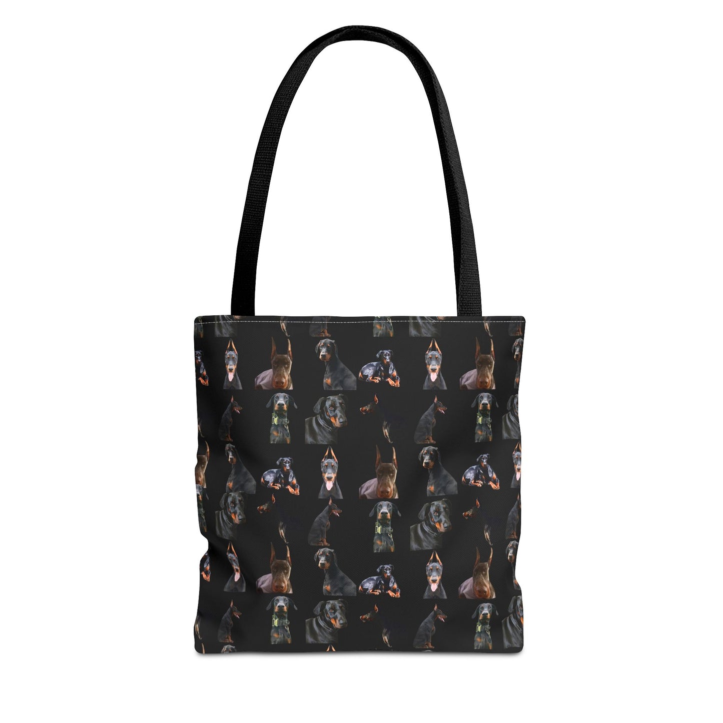 Edition 6 Doberman Model Pattern Black Tote Bag