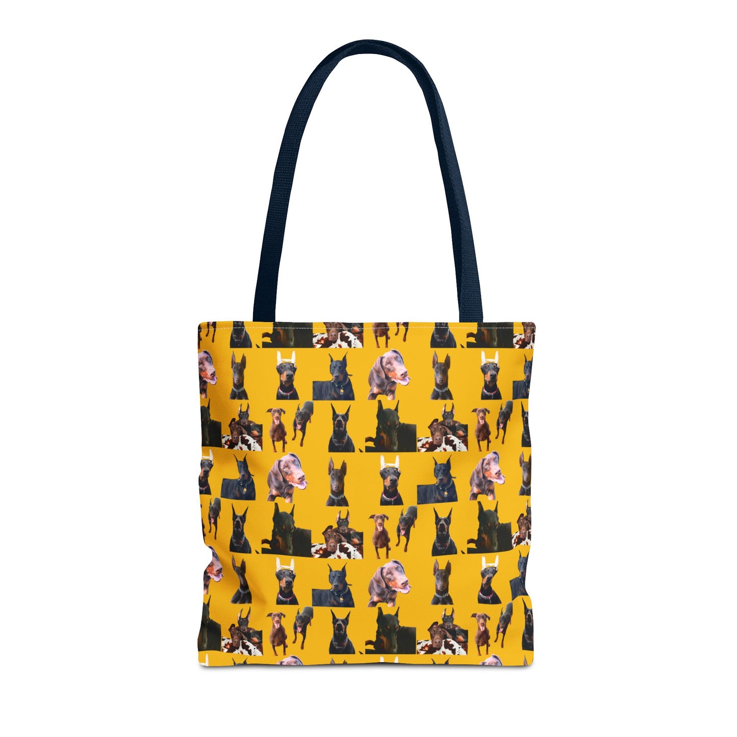 Edition 10 Doberman Model Pattern Yellow Tote Bag