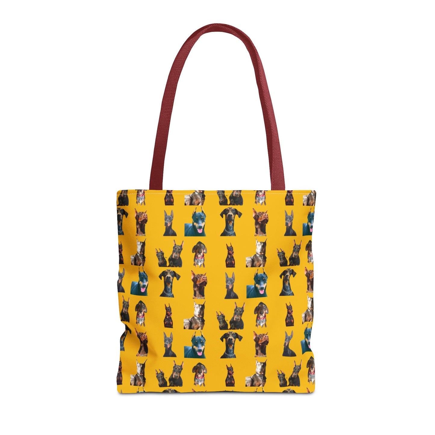 Edition 4 Doberman Model Pattern Yellow Tote Bag