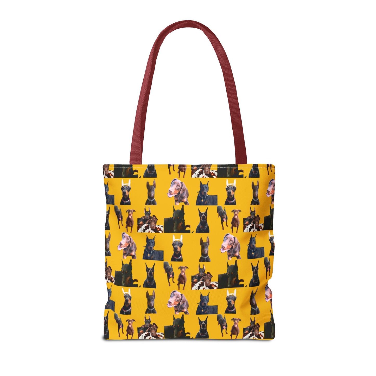 Edition 10 Doberman Model Pattern Yellow Tote Bag