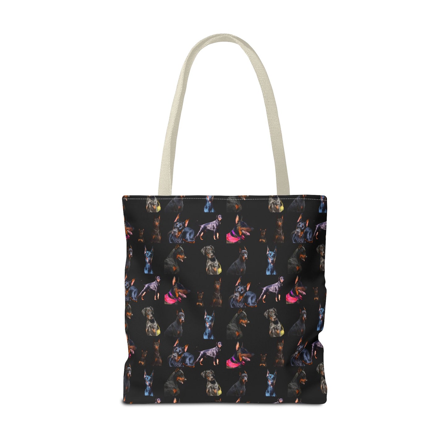 Edition 7 Doberman Model Pattern Black Tote Bag