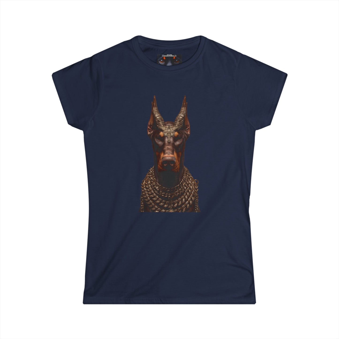 Doberman Goat 4 Women's Softstyle Tee