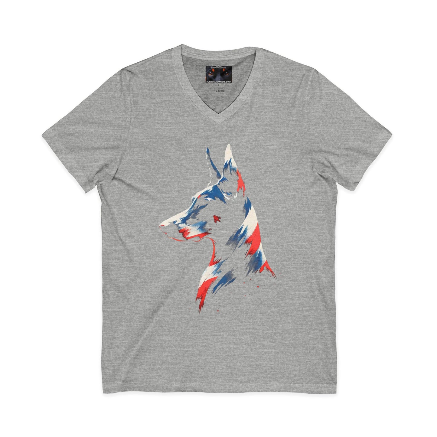 Service 1 Private Label Unisex Jersey Short Sleeve V-Neck Tee