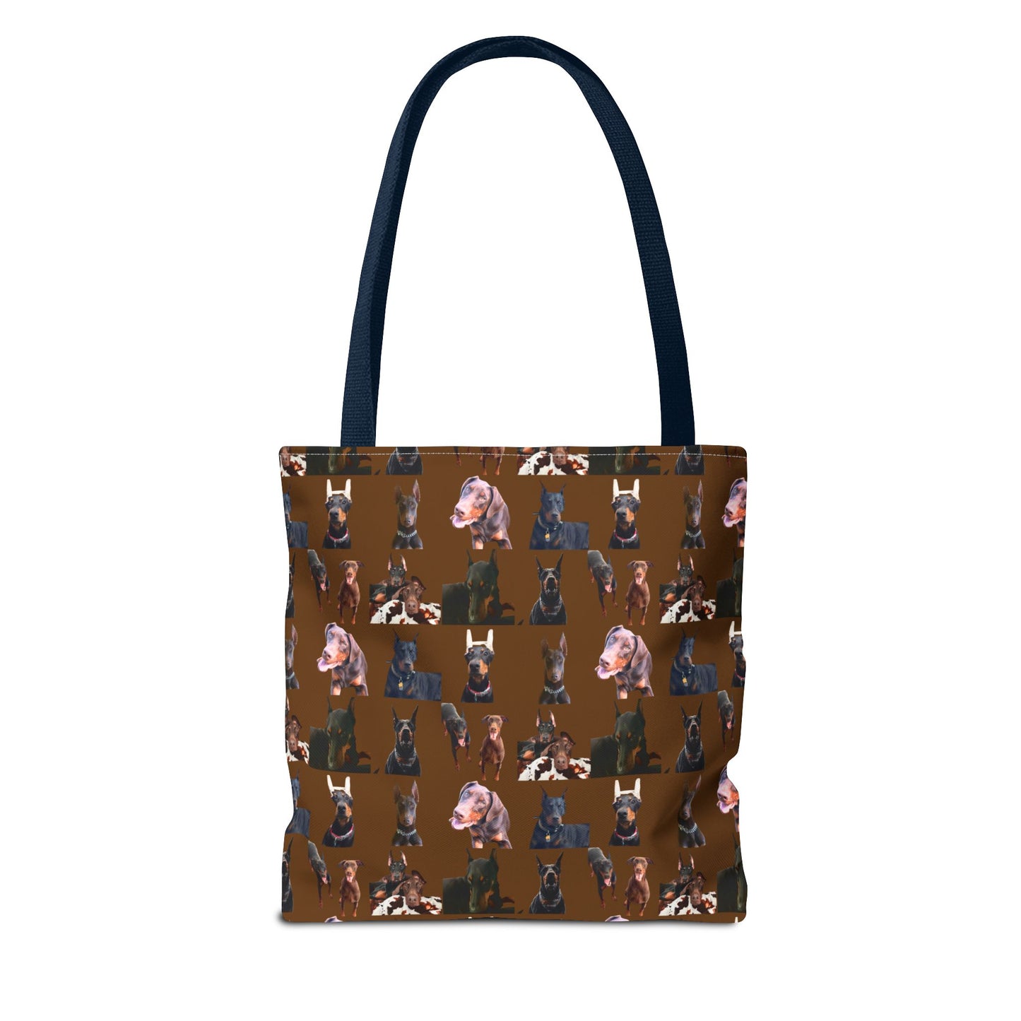 Edition 10 Doberman Model Pattern Brown Tote Bag