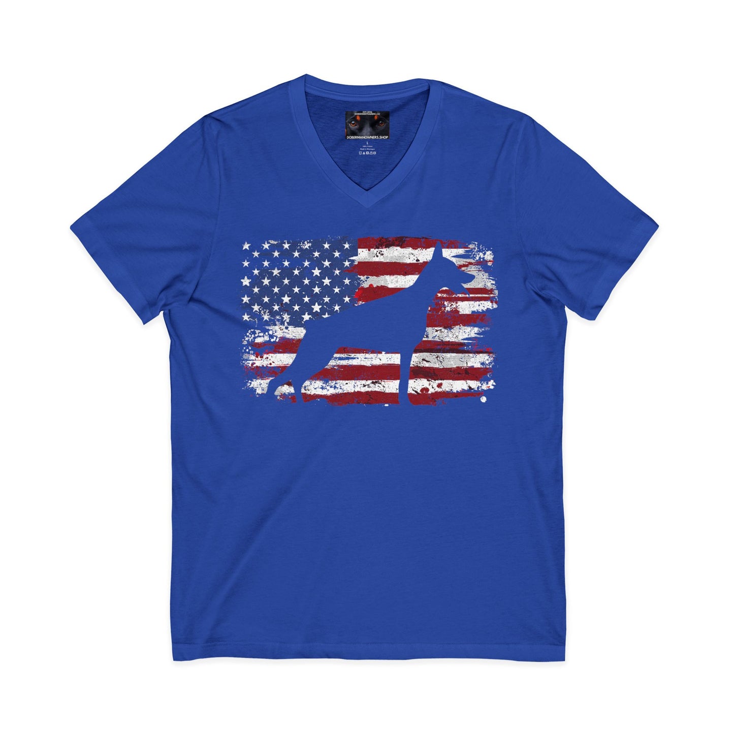 Patriot 3 Private Label Unisex Jersey Short Sleeve V-Neck Tee