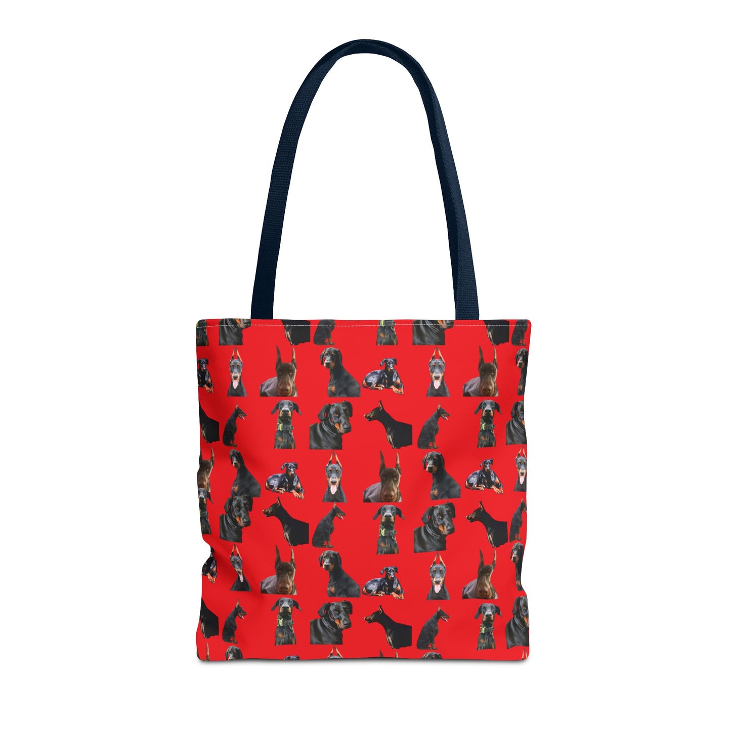 Edition 6 Doberman Model Pattern Red Tote Bag