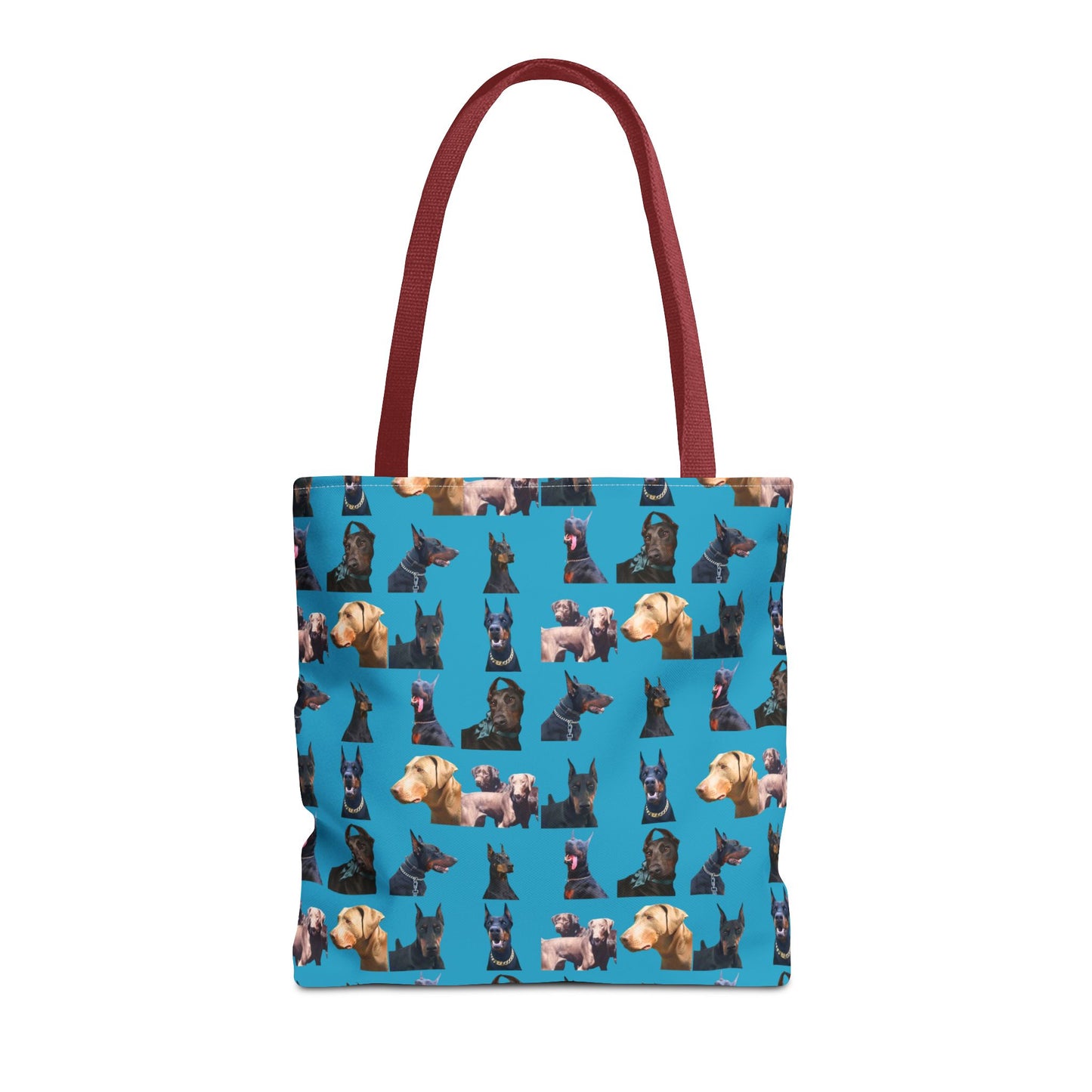 Edition 8 Doberman Model Pattern Turquoise Tote Bag