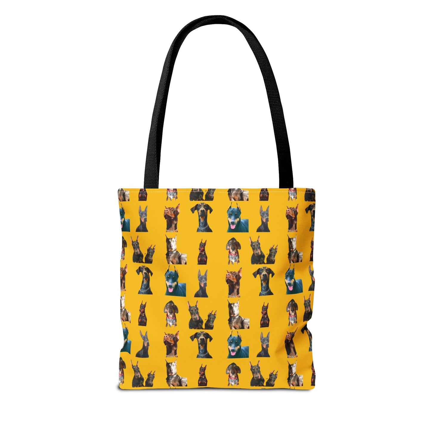 Edition 4 Doberman Model Pattern Yellow Tote Bag