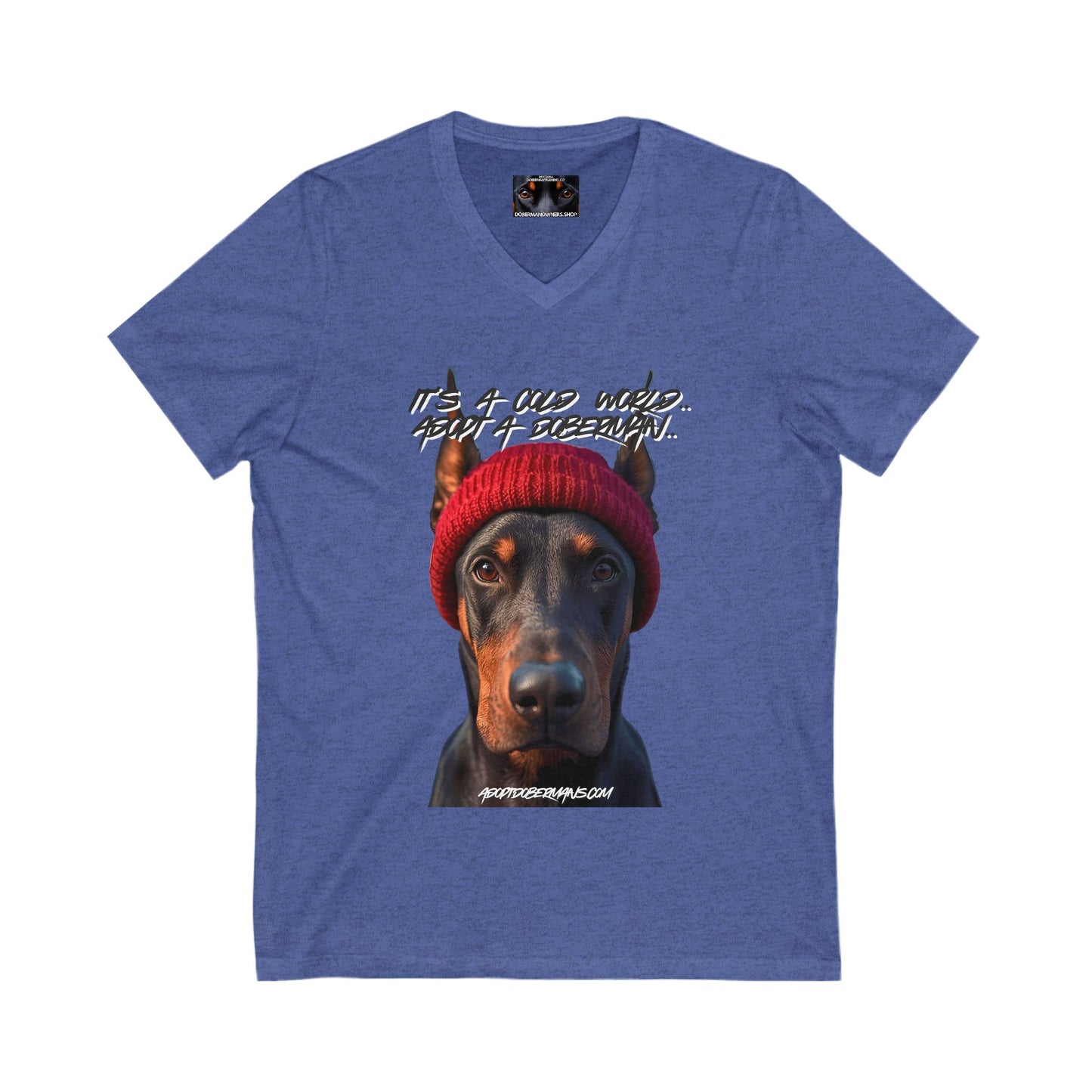 Dobie 1.3 Private Label Unisex Jersey Short Sleeve V-Neck Tee