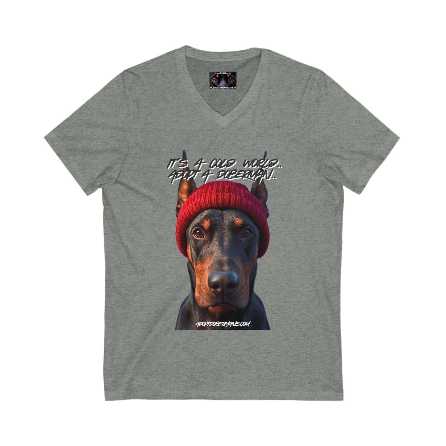 Dobie 1.3 Private Label Unisex Jersey Short Sleeve V-Neck Tee