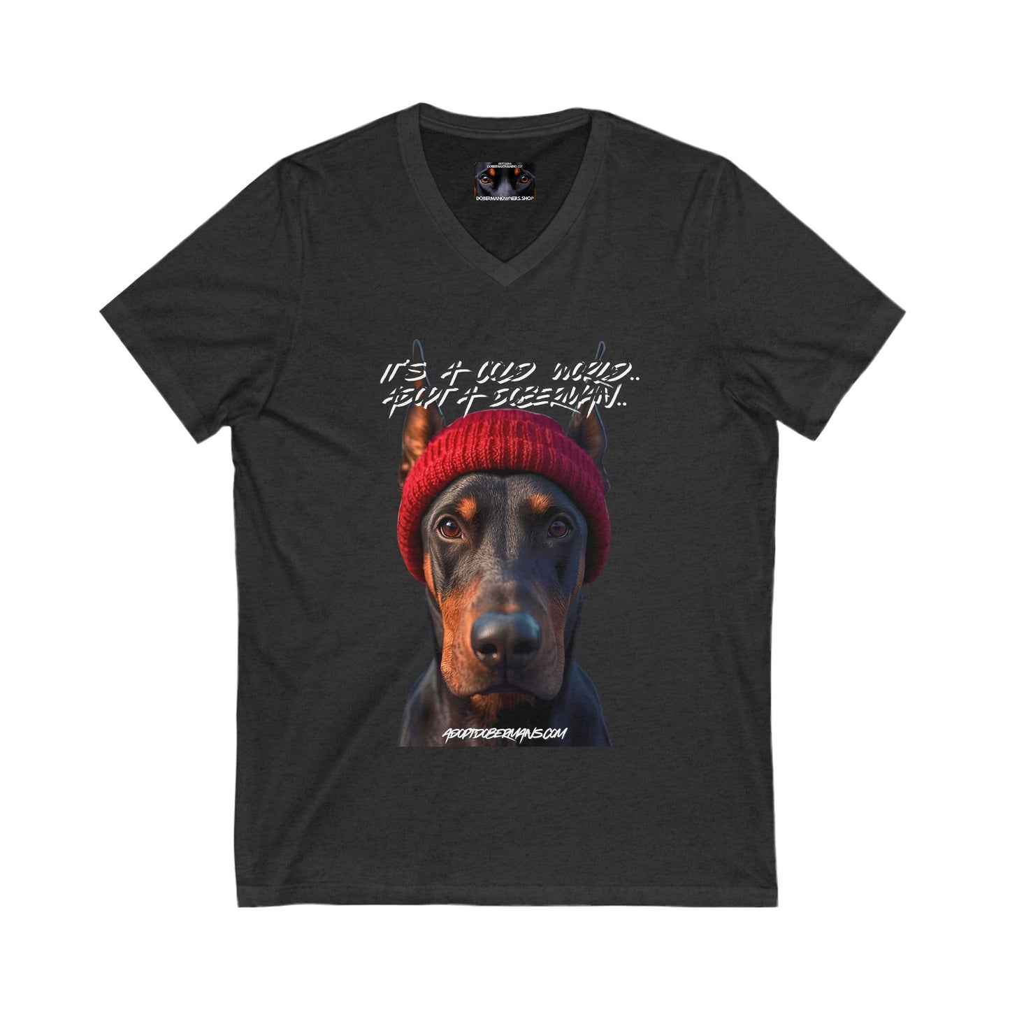 Dobie 1.3 Private Label Unisex Jersey Short Sleeve V-Neck Tee