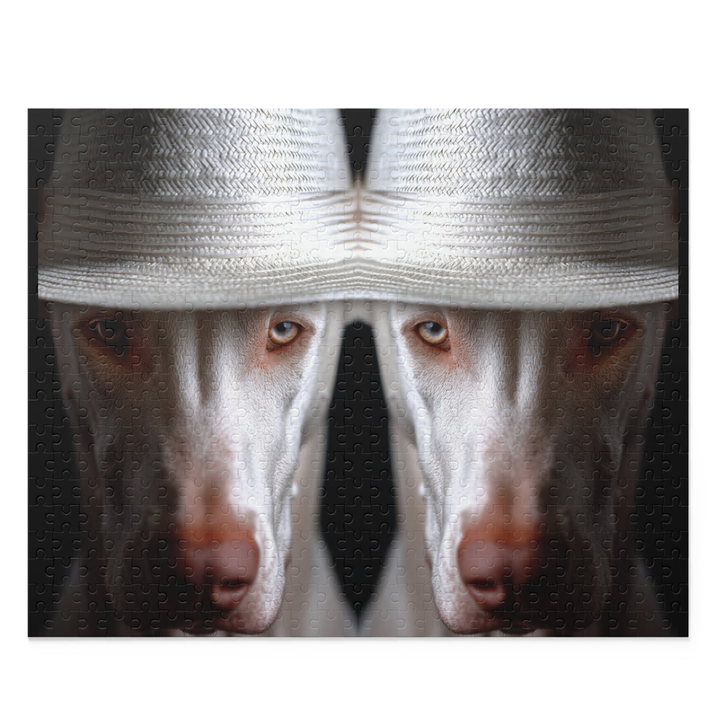 Human Mental Stimulation 4 Puzzle Black Lab Portrait Puzzle 1 Jigsaw (120/252/500 Pieces)