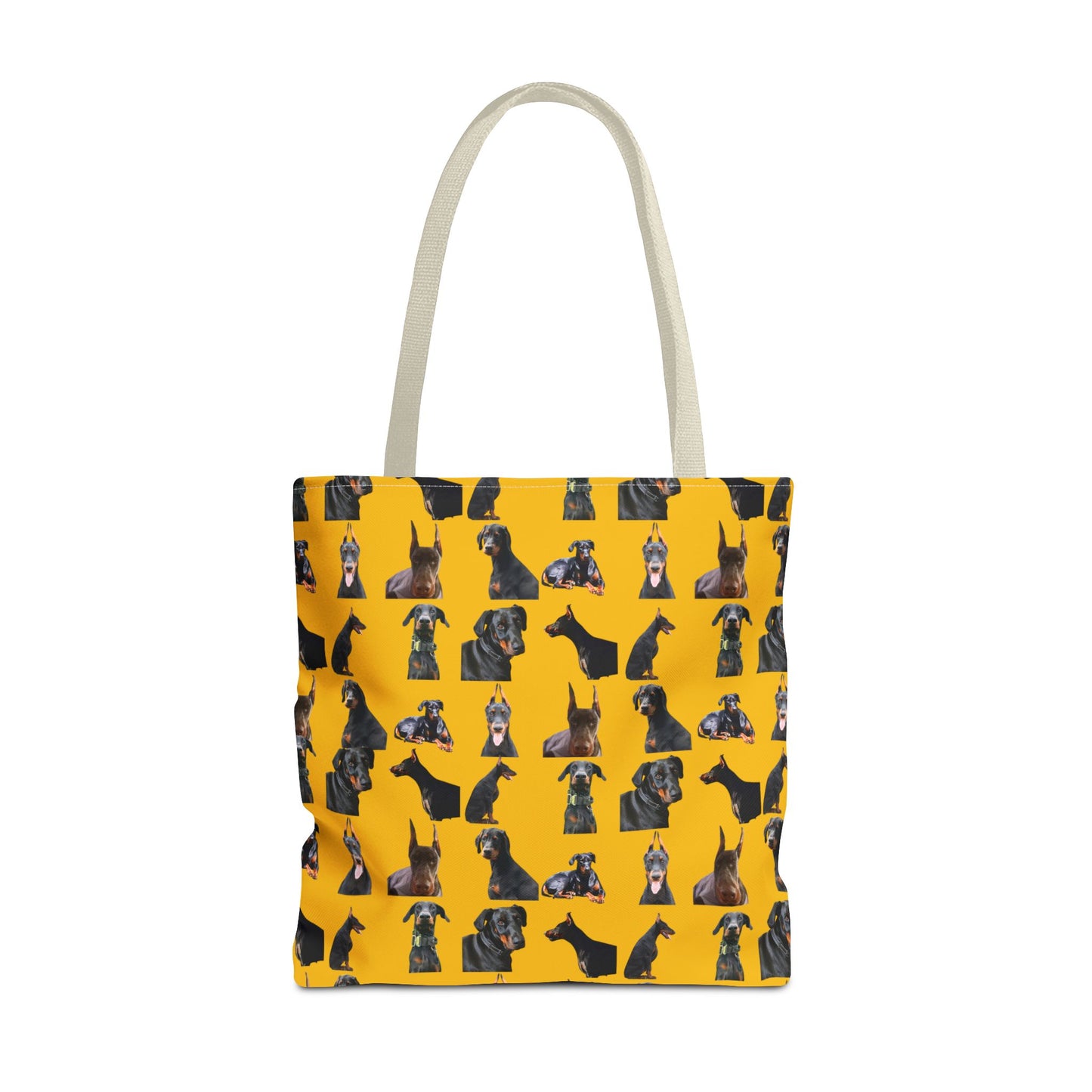 Edition 6 Doberman Model Pattern Yellow Tote Bag
