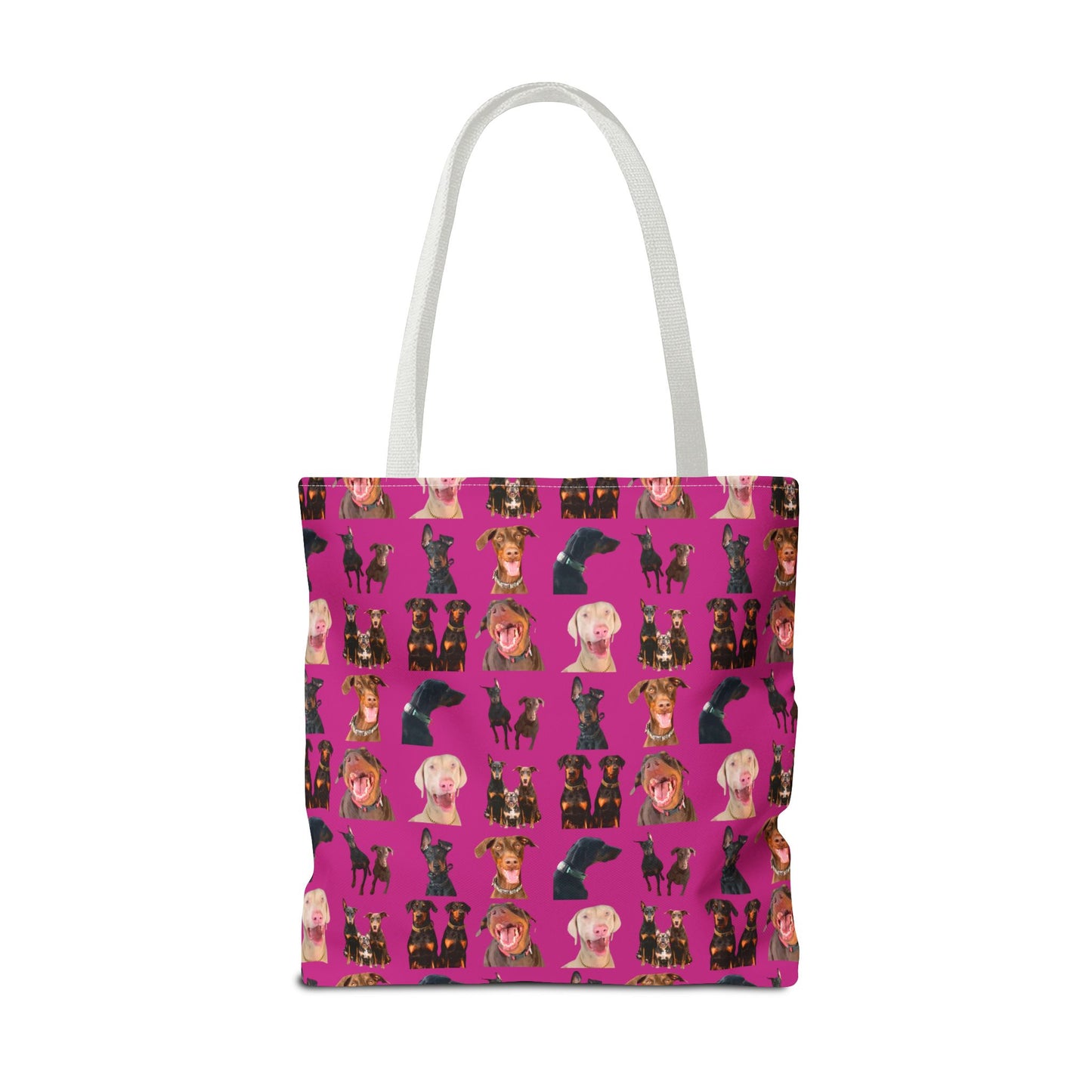 Edition 9 Doberman Model Pattern Pink Tote Bag