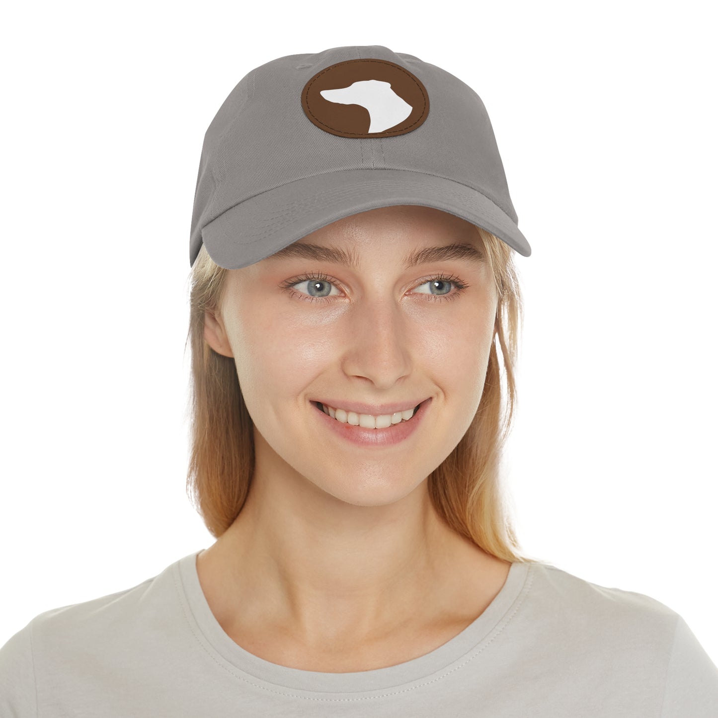 N 1 Dad Hat with Leather Patch (Round)