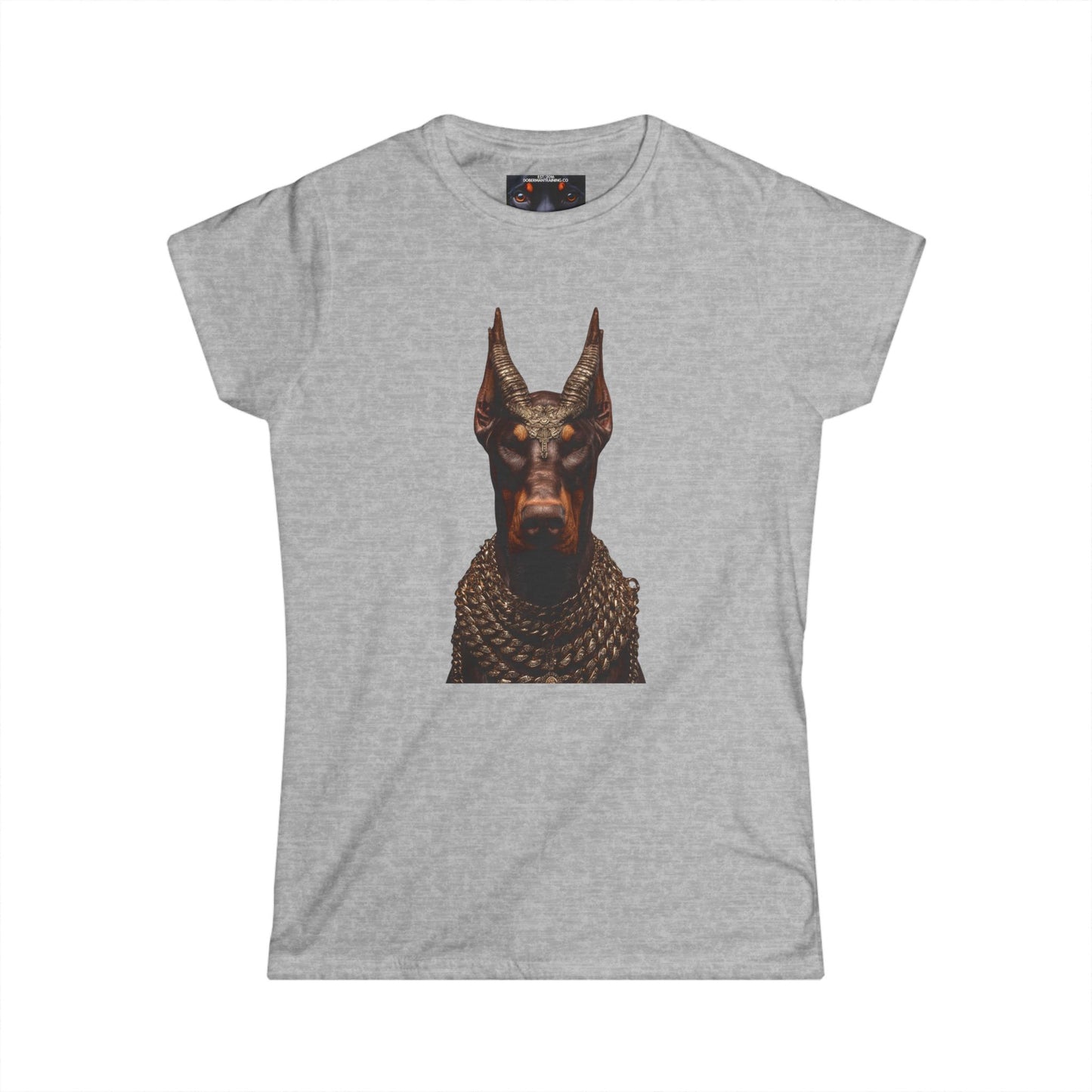 Doberman Goat 4 Women's Softstyle Tee