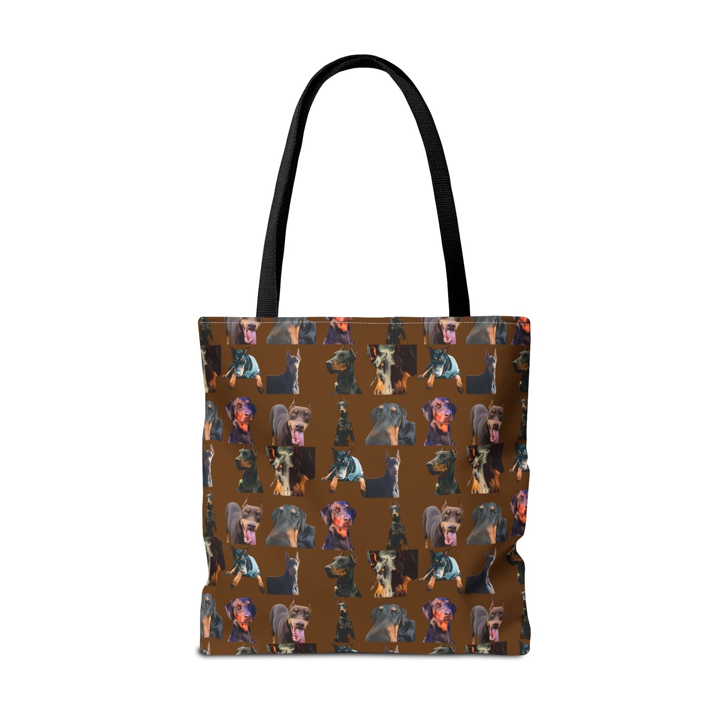 Edition 3 Doberman Model Pattern Brown Tote Bag