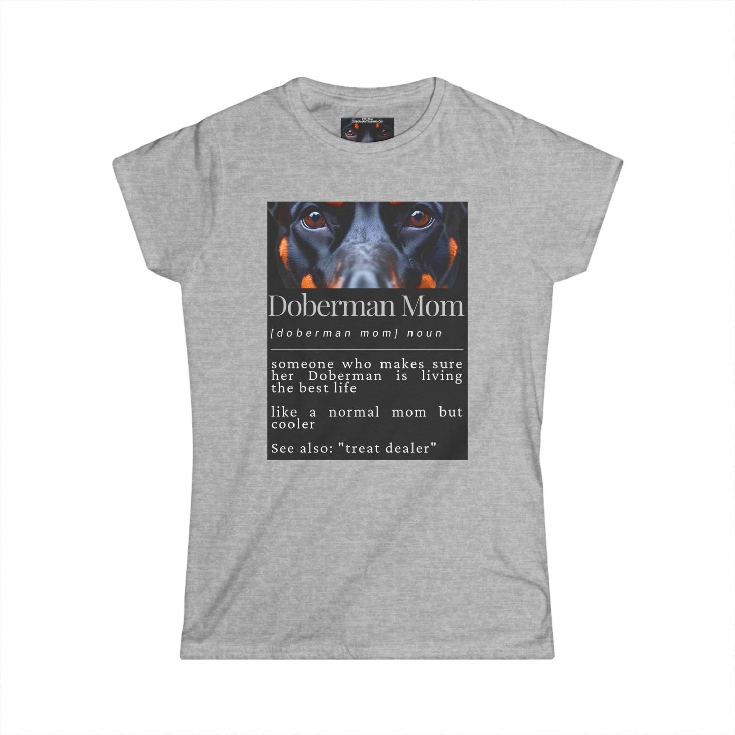 Doberman Mom S1 Women's Softstyle Tee