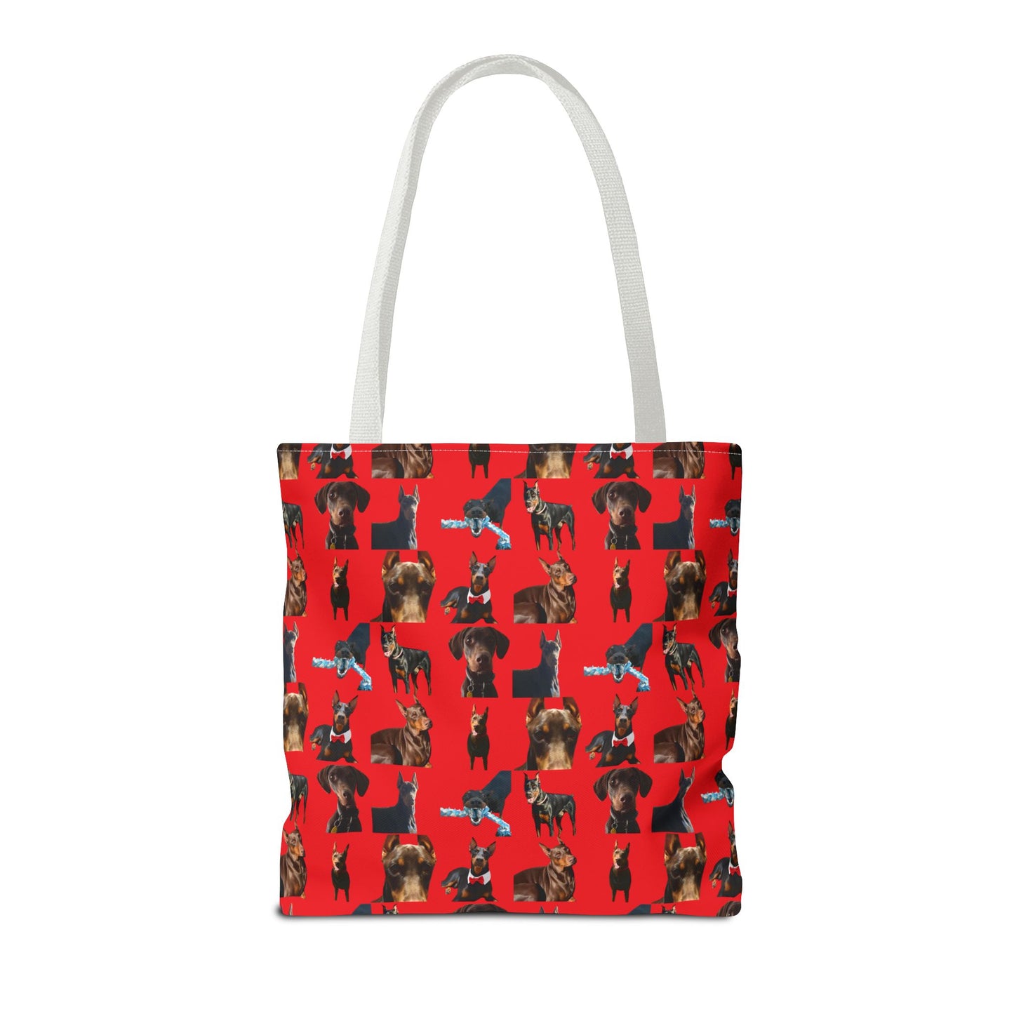 Edition 1 Doberman Model Pattern Red Tote Bag