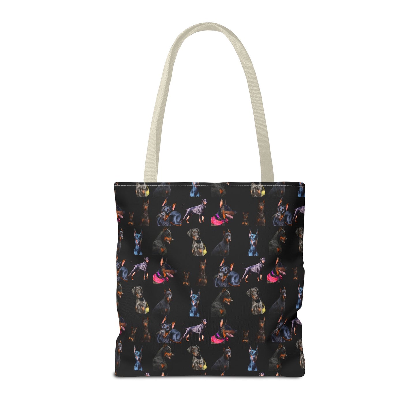 Edition 7 Doberman Model Pattern Black Tote Bag