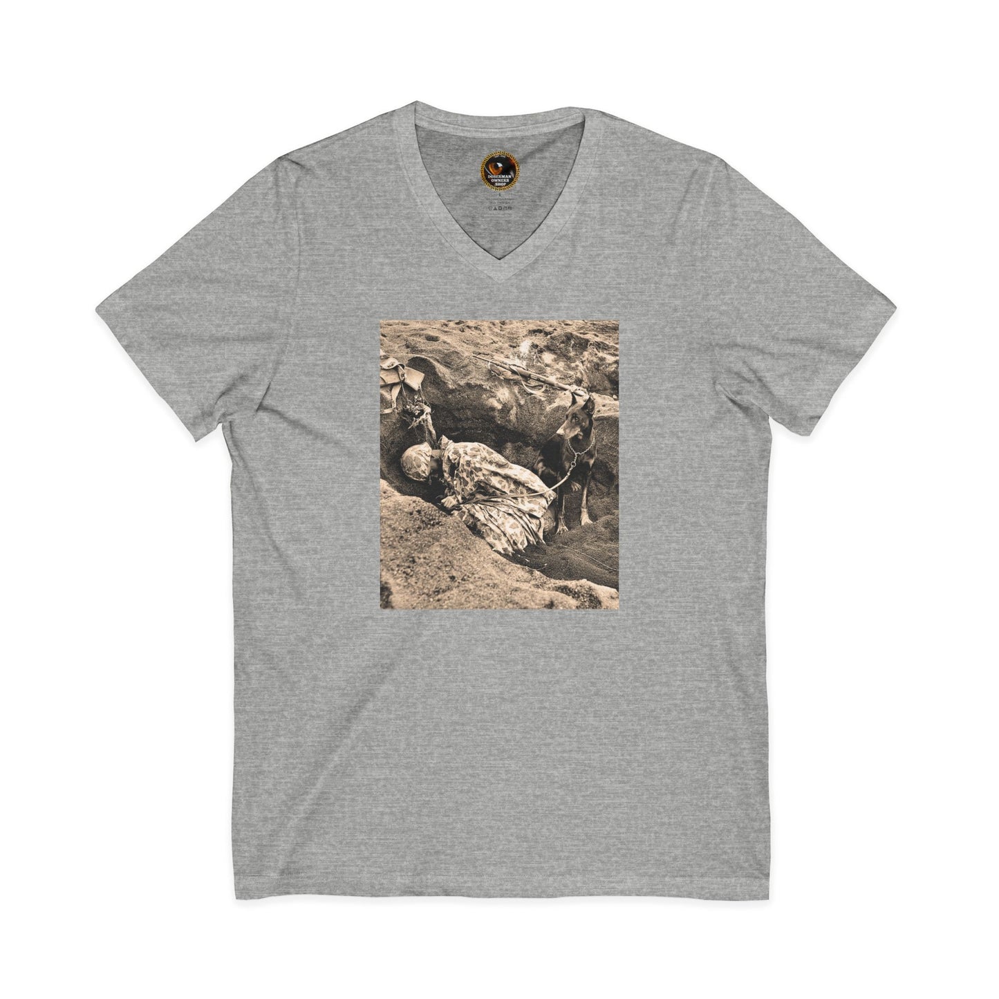 WW 1 Special Edition Private Label Unisex Jersey Short Sleeve V-Neck Tee