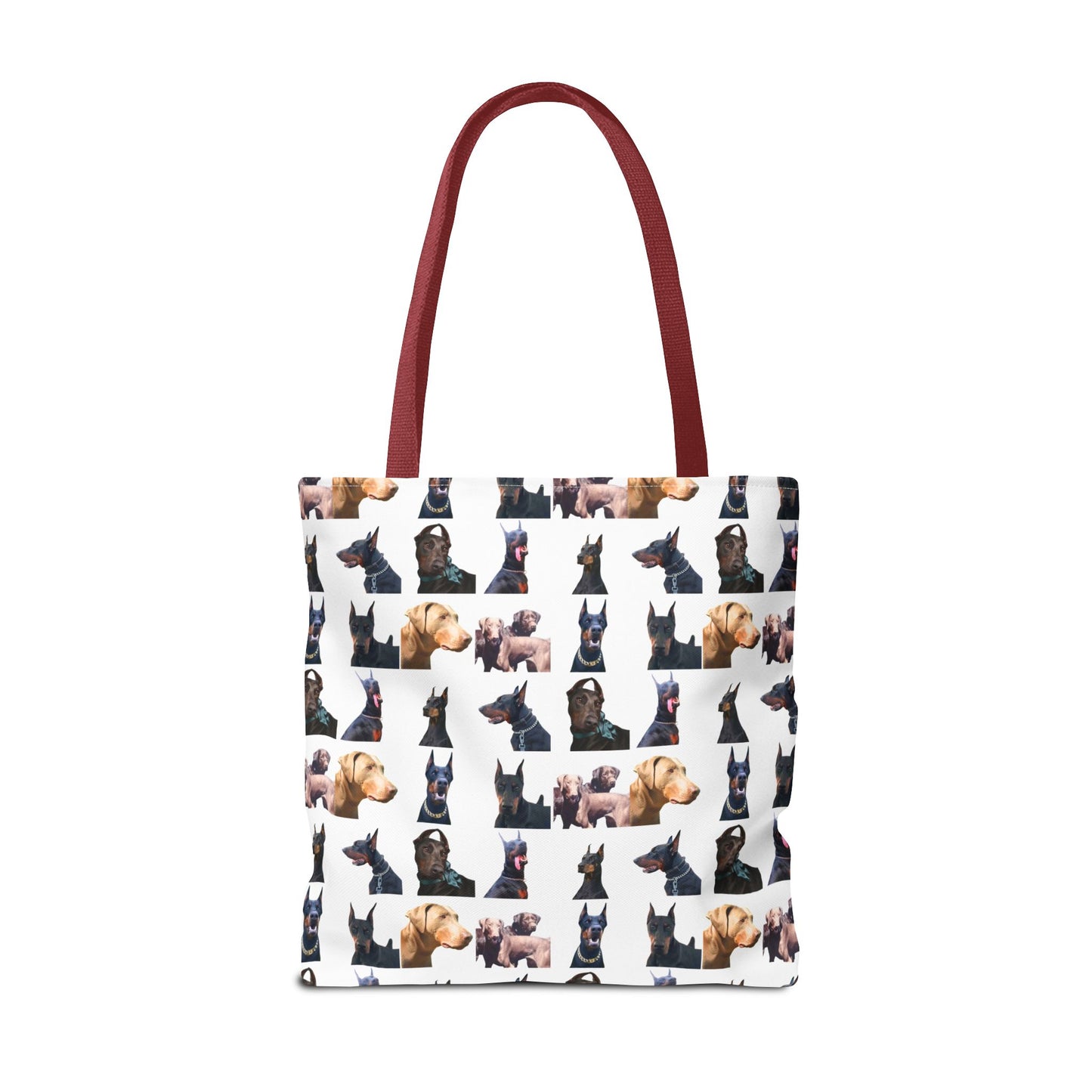 Edition 8 Doberman Model Pattern White Tote Bag