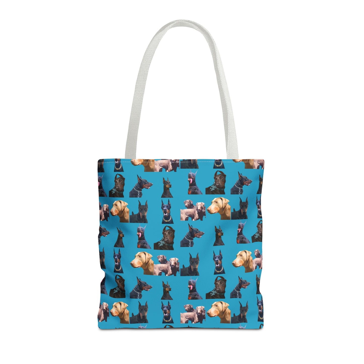 Edition 8 Doberman Model Pattern Turquoise Tote Bag