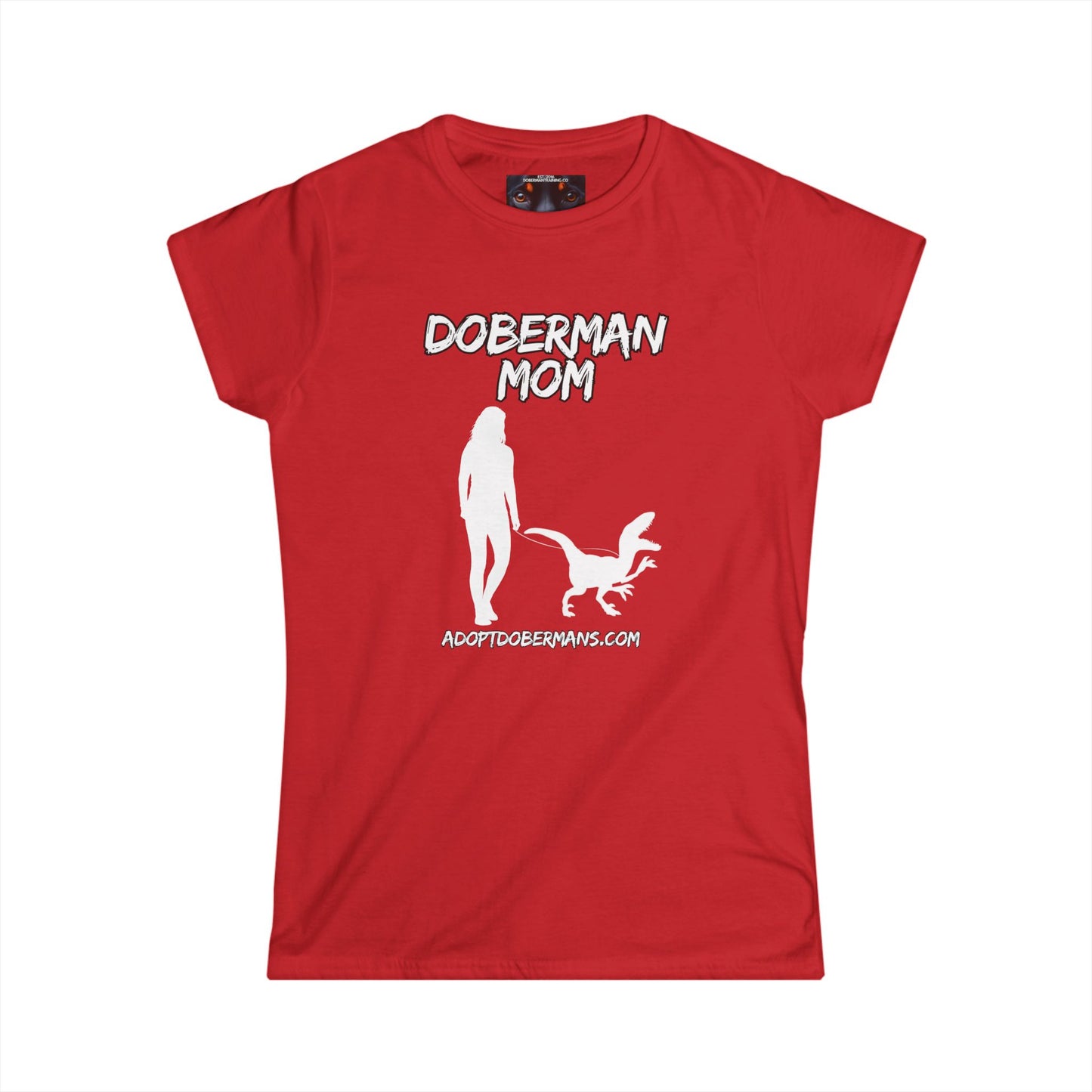 Doberman Mom 44 Women's Softstyle Tee