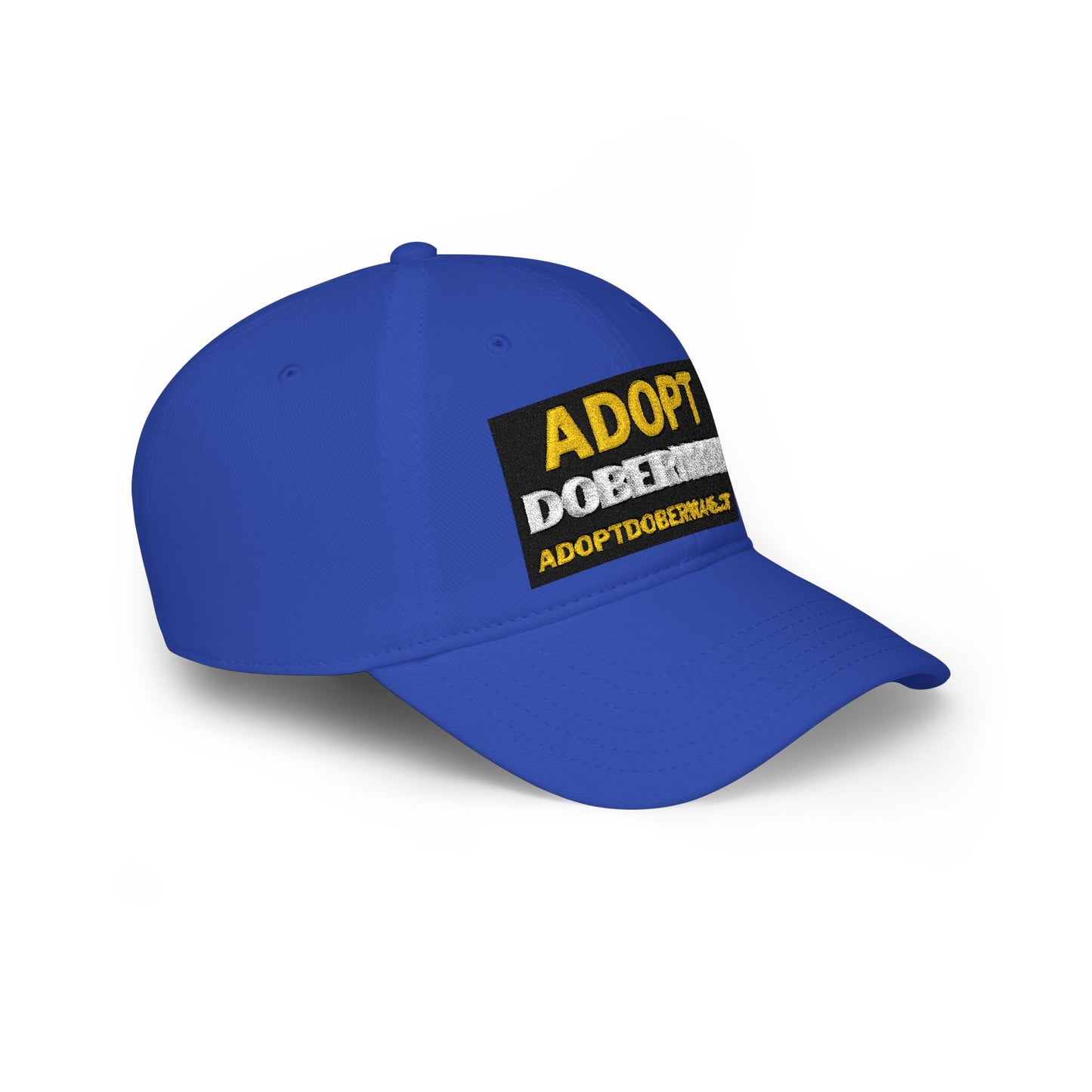 Adopt Dobermans 1 Low Profile Baseball Cap — Rescue Dog Awareness Hat