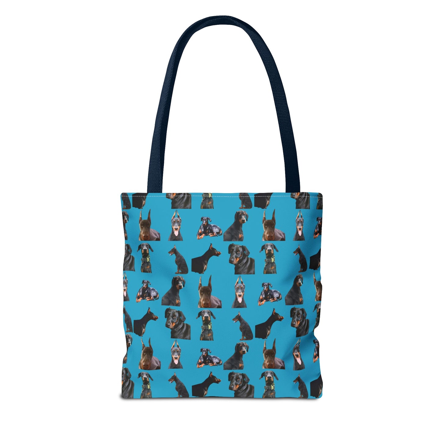 Edition 6 Doberman Model Pattern Turquoise Tote Bag