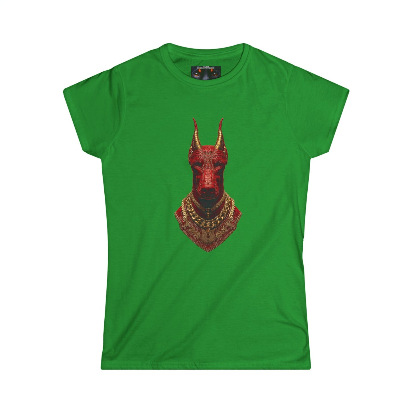 Doberman Goat 3 Women's Softstyle Tee