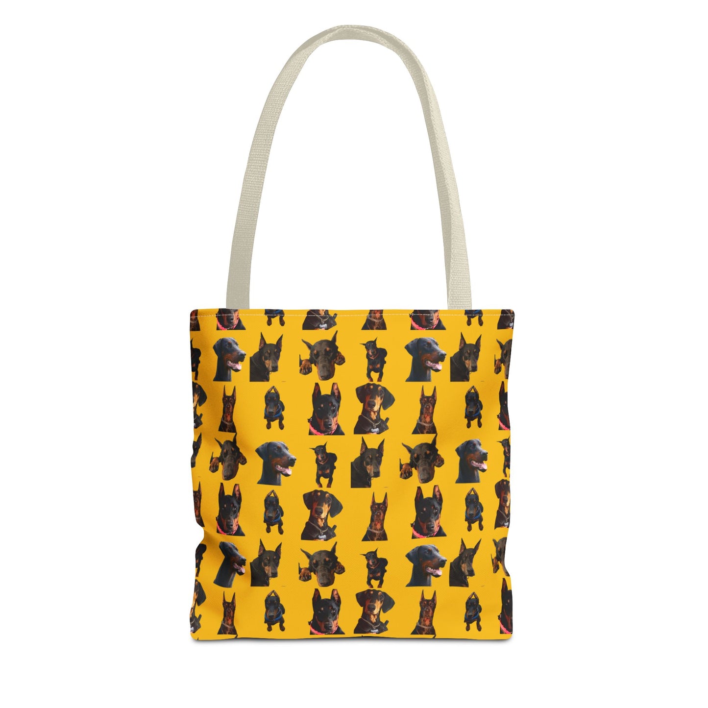 Edition 2 Doberman Model Pattern Yellow Tote Bag
