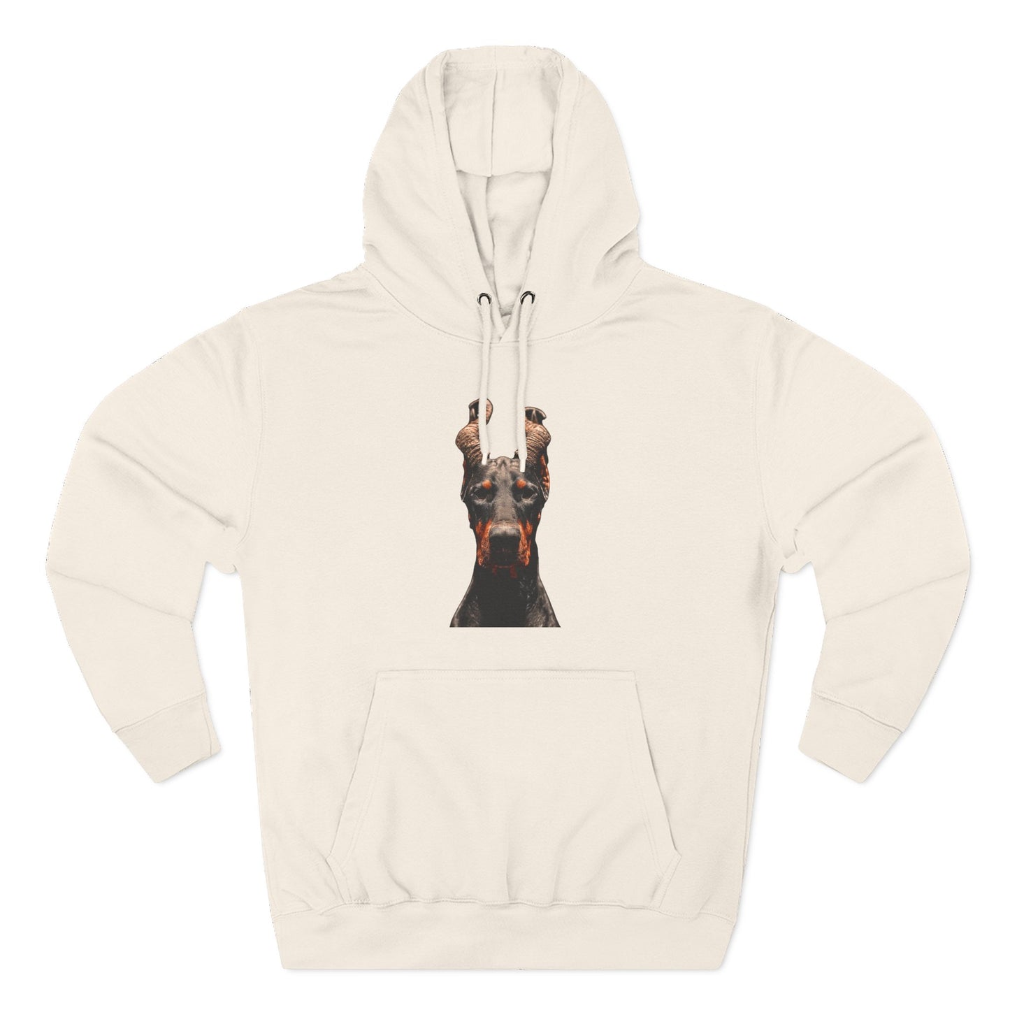 Doberman Goat 1 Fleece Hoodie