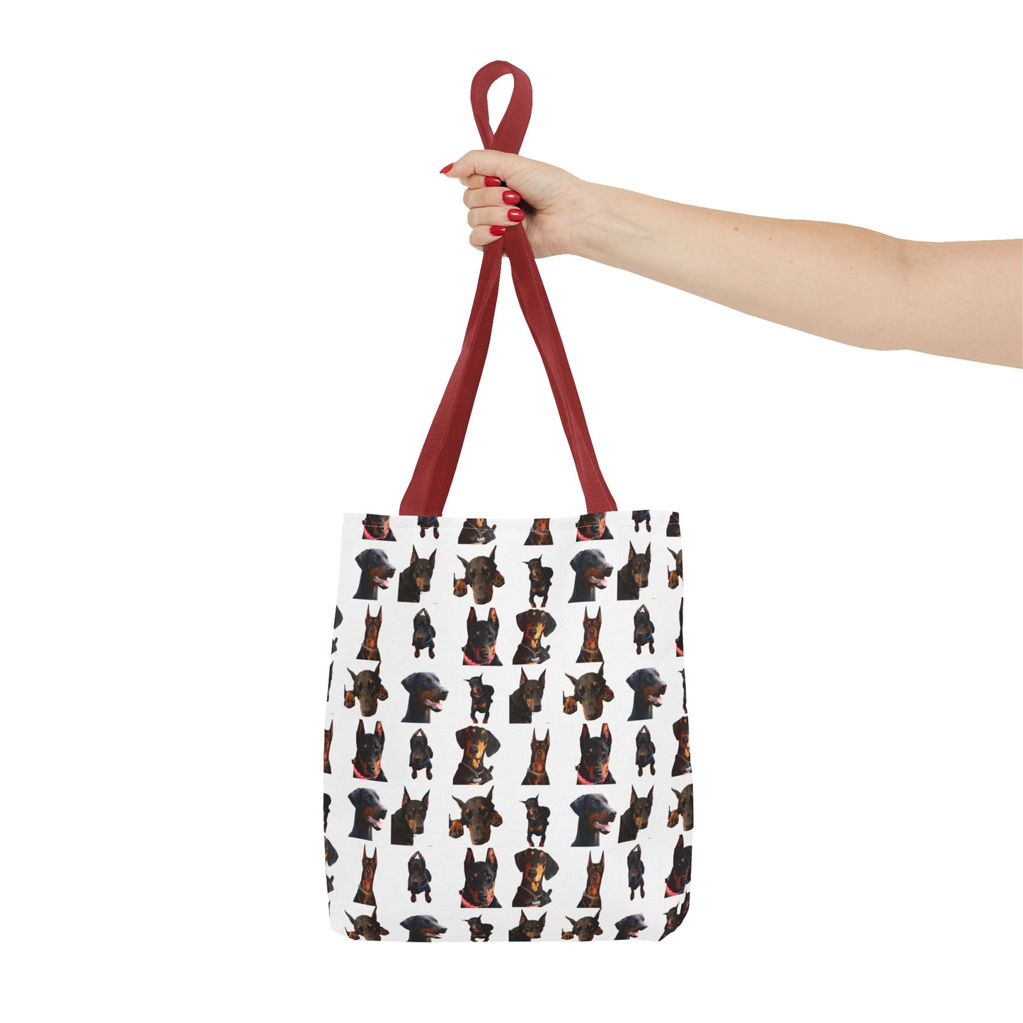 Edition 2 Doberman Model Pattern White Tote Bag