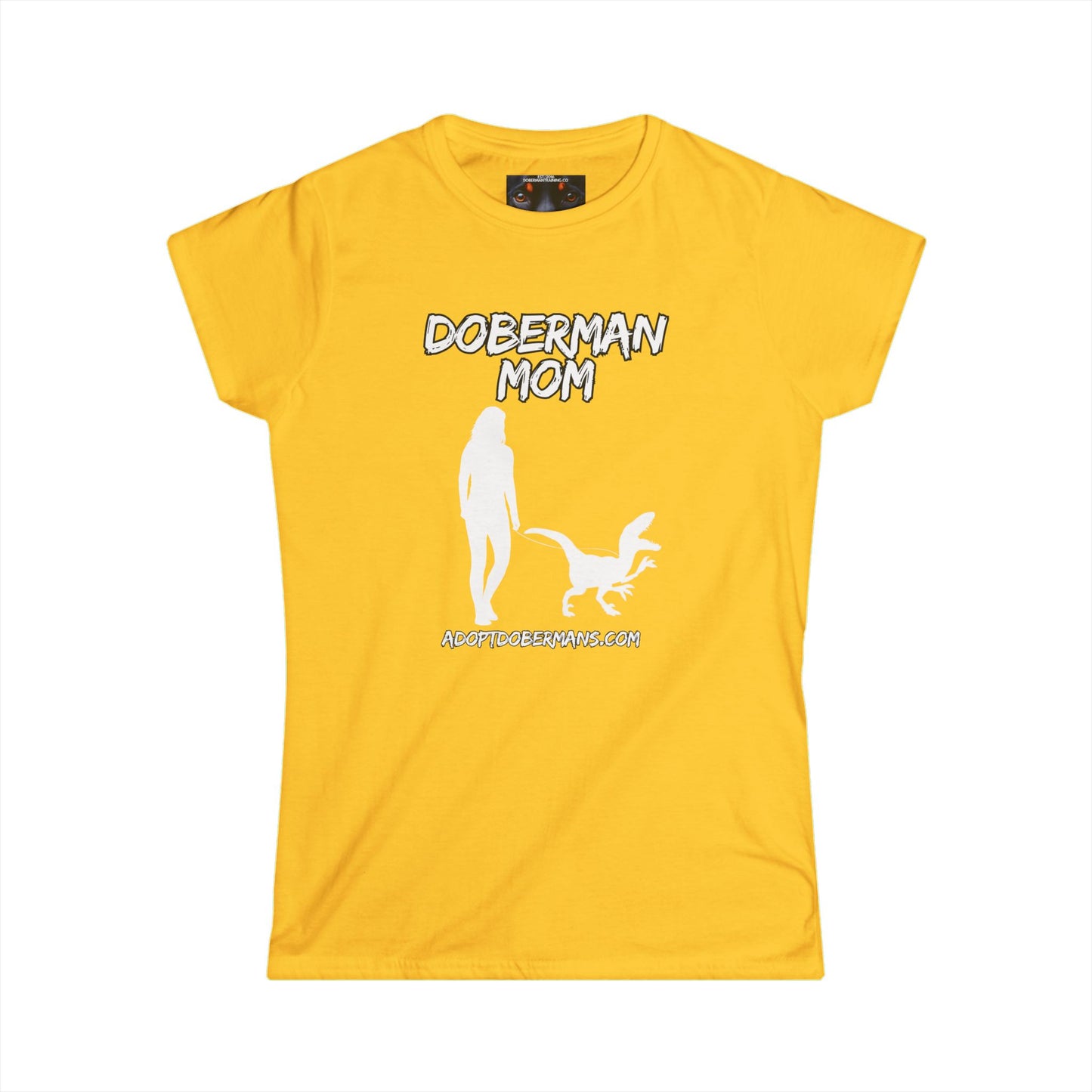 Doberman Mom 44 Women's Softstyle Tee