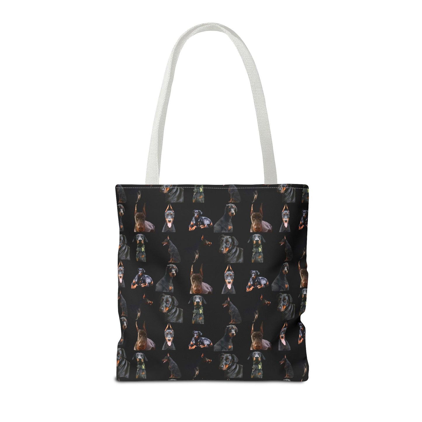Edition 6 Doberman Model Pattern Black Tote Bag