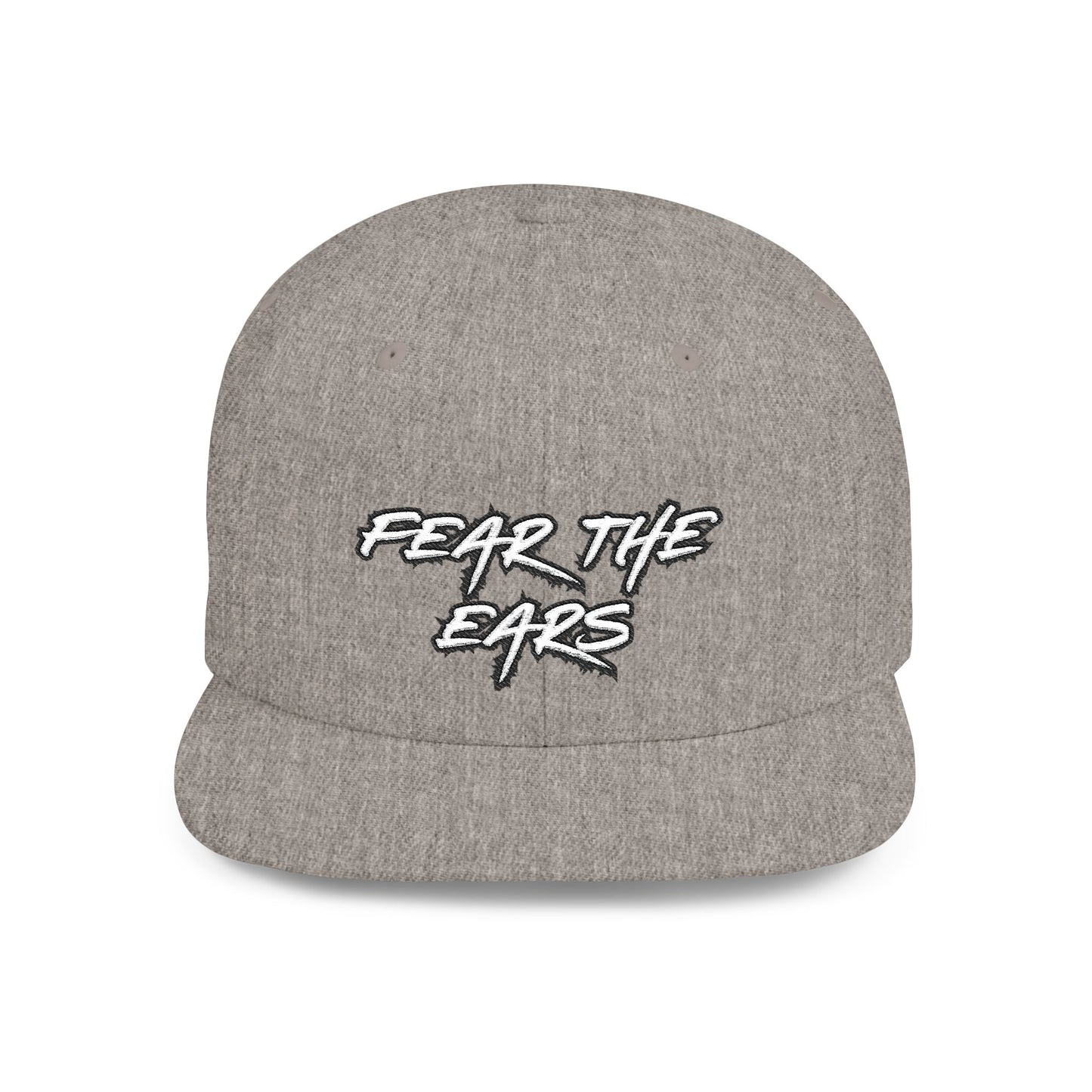 Ears 1 Embroidered Flat Bill Snapback