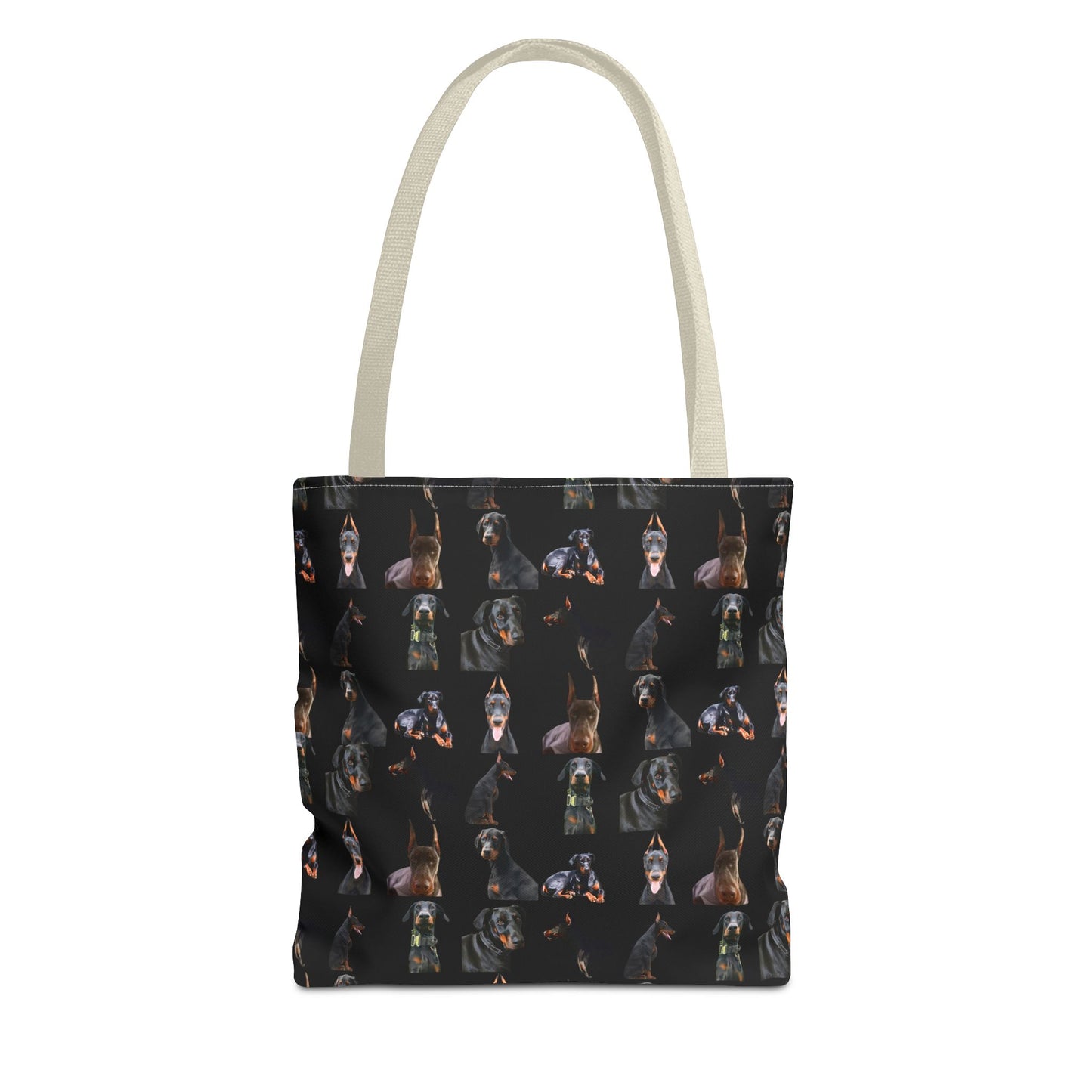 Edition 6 Doberman Model Pattern Black Tote Bag