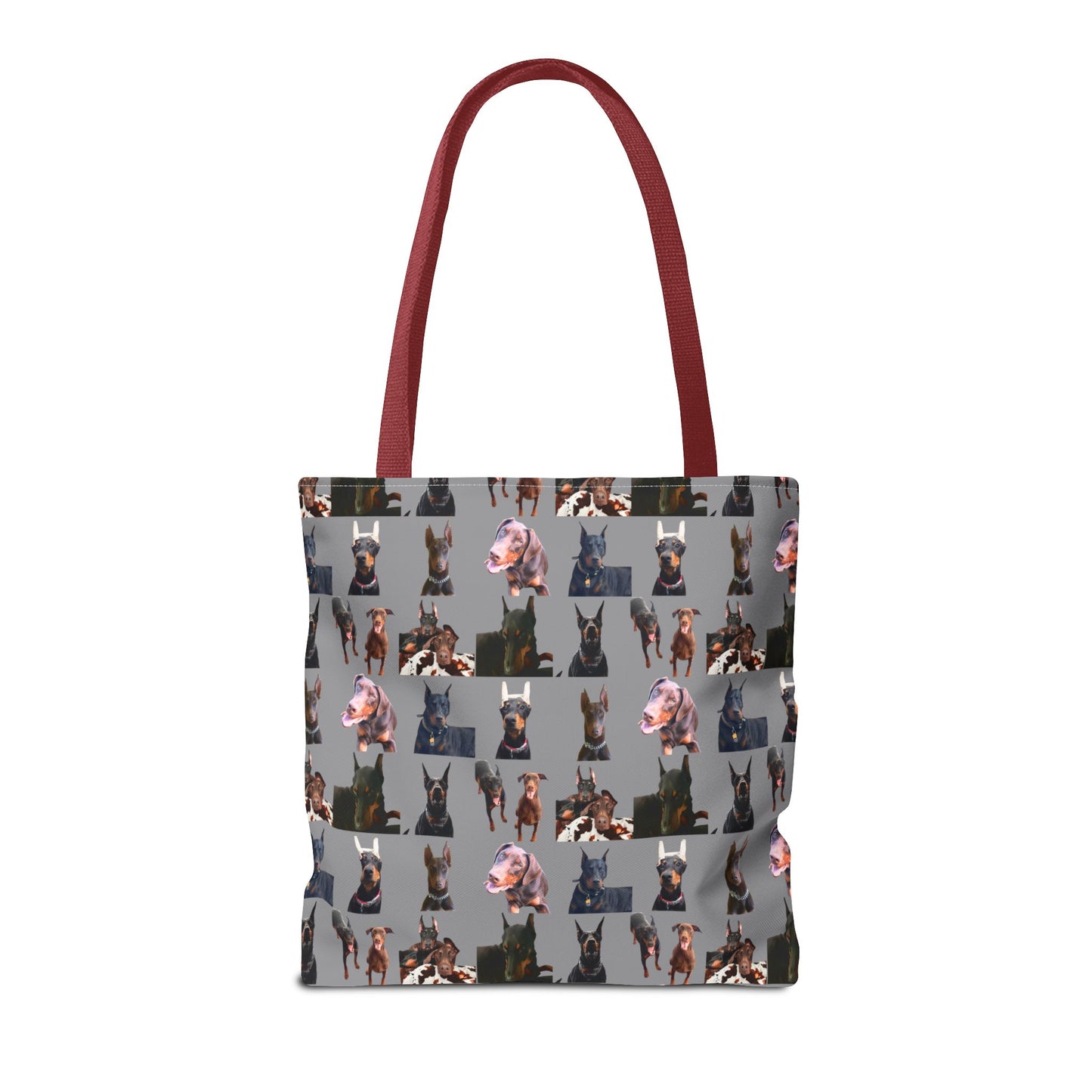 Edition 10 Doberman Model Pattern Gray Tote Bag