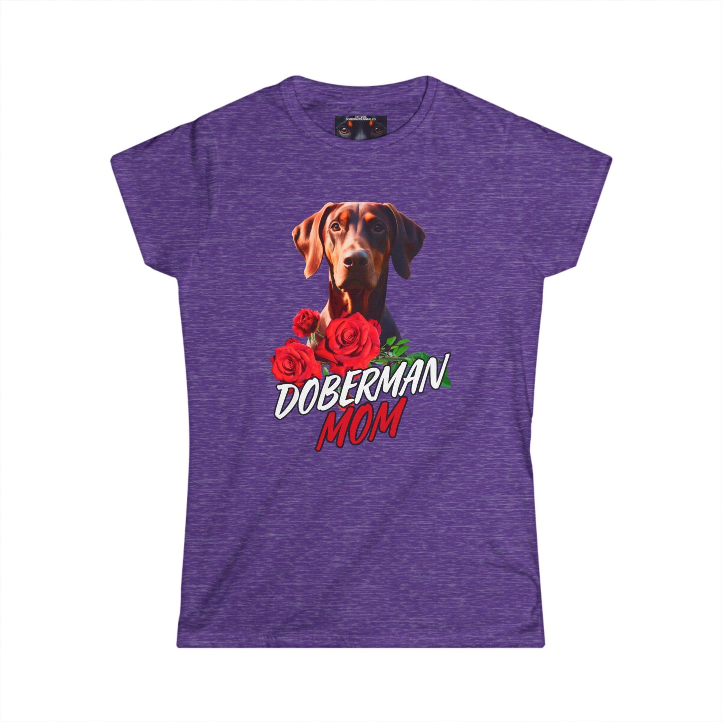 Doberman Mom 3 Women's Softstyle Tee