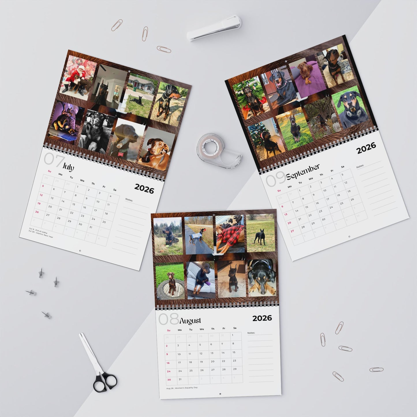 Edition 9 2026 Doberman Calendars