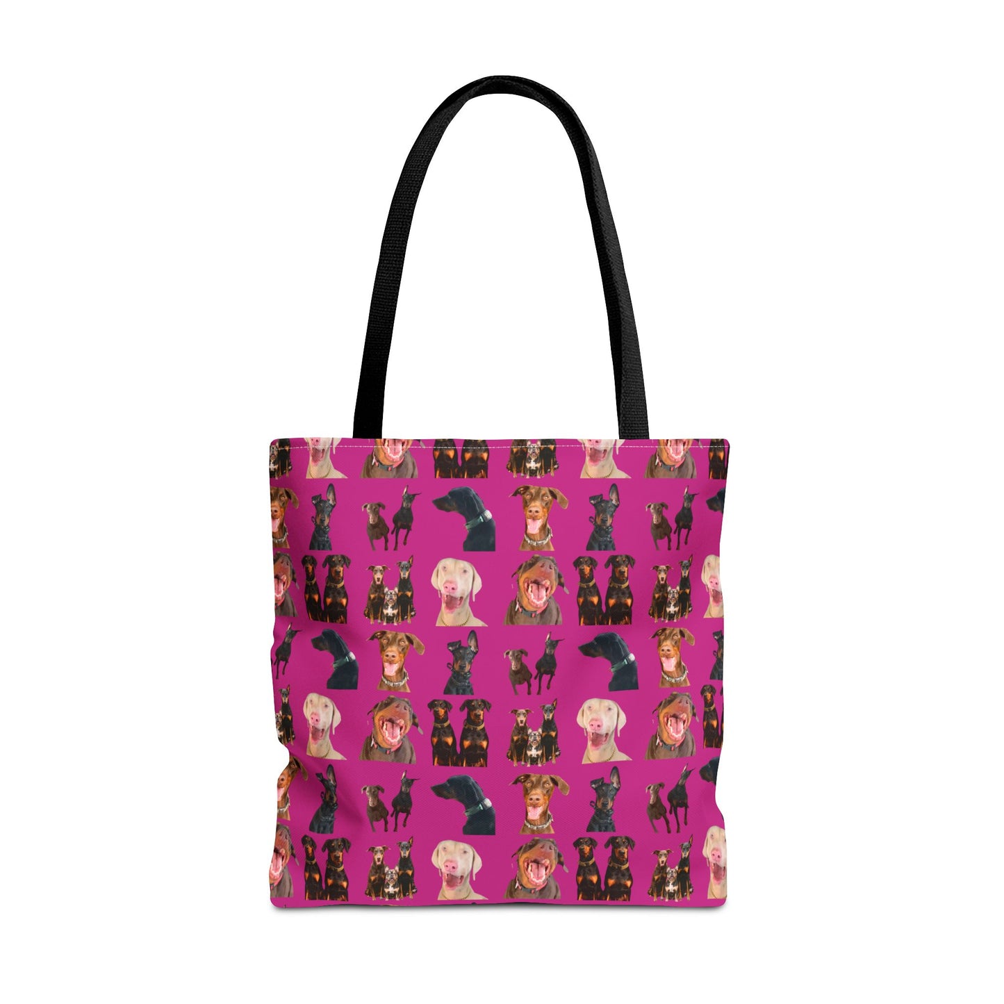 Edition 9 Doberman Model Pattern Pink Tote Bag